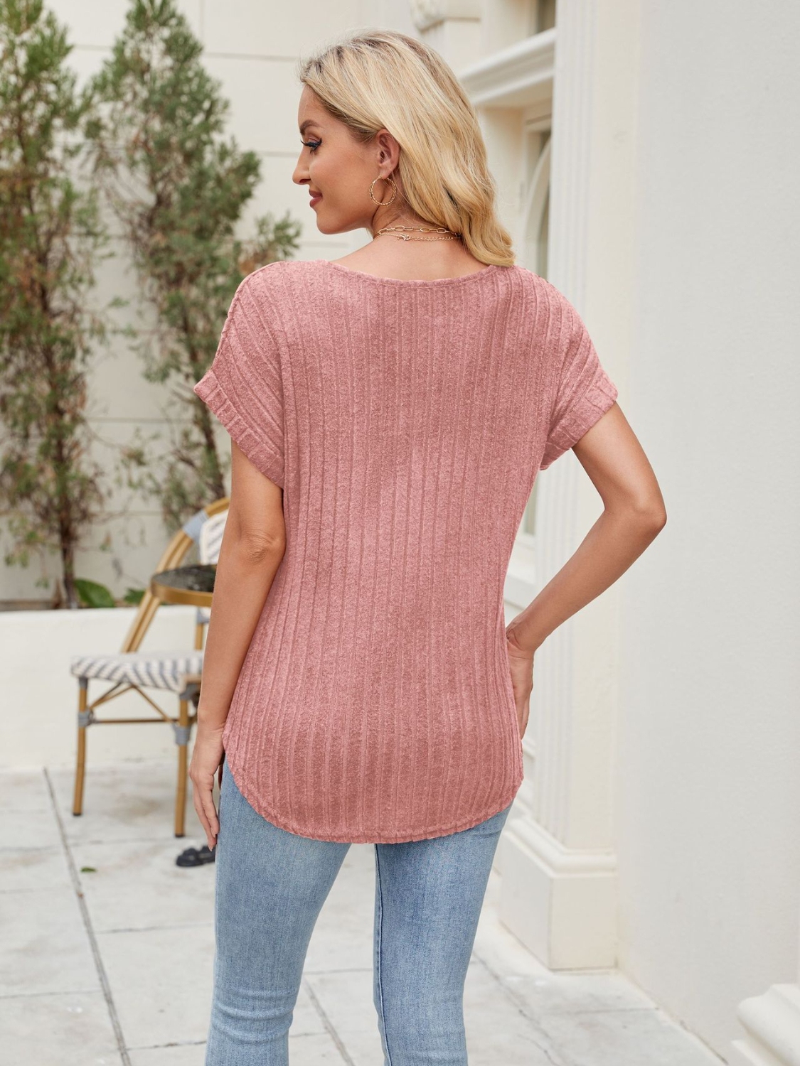 Round Neck Short Sleeve T-Shirt