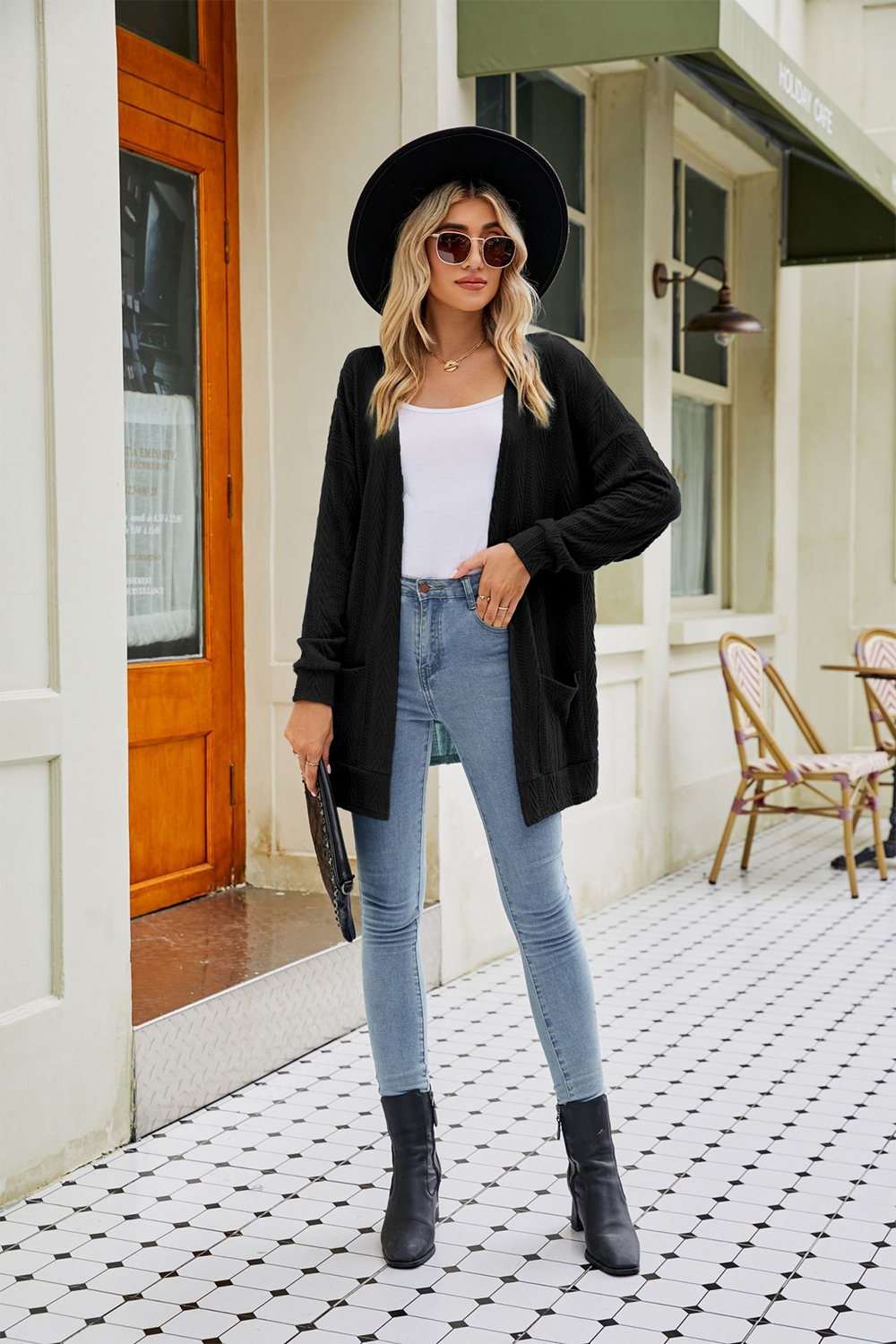 Long Sleeve Pocketed Cardigan view 6