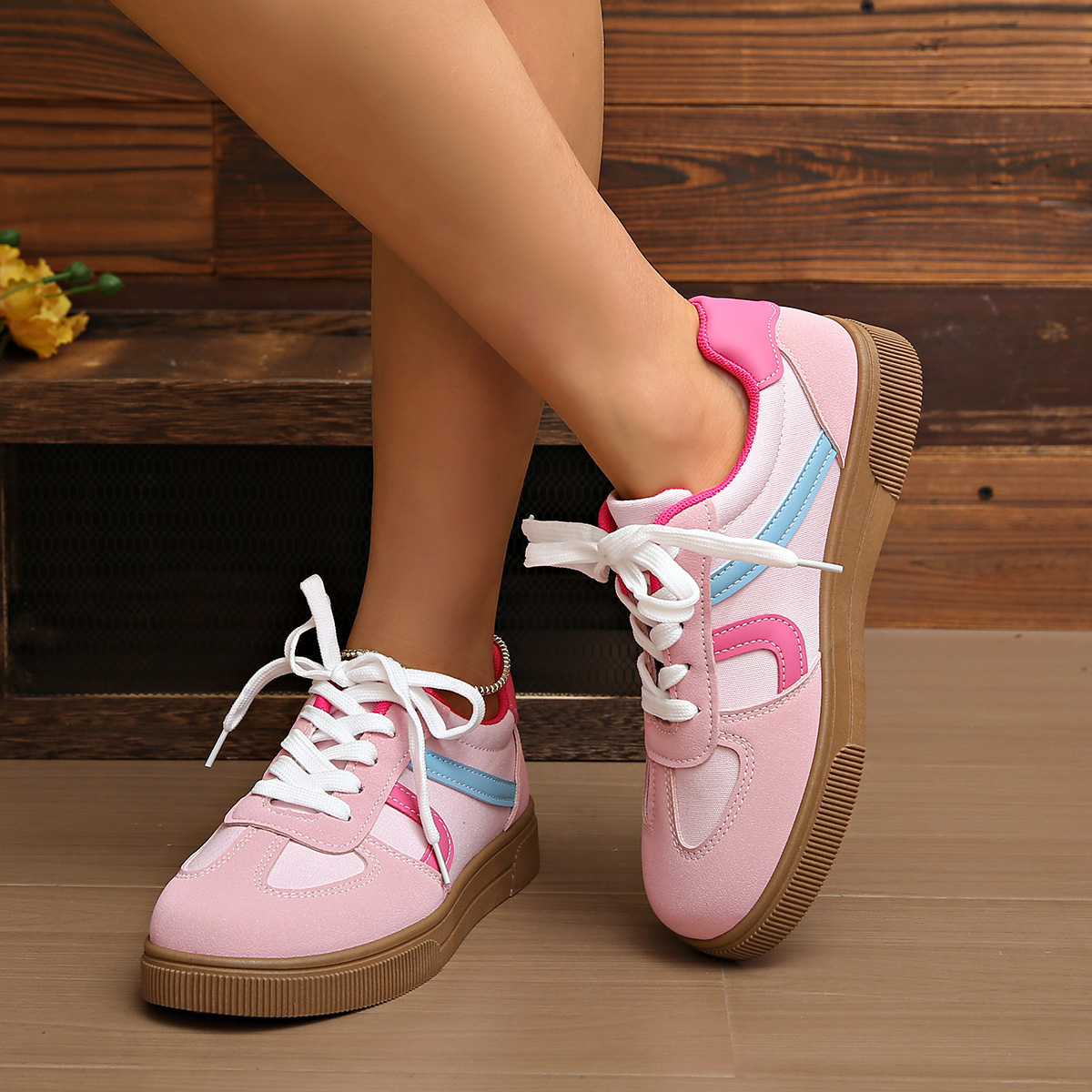 Lace Up Platform Sneakers