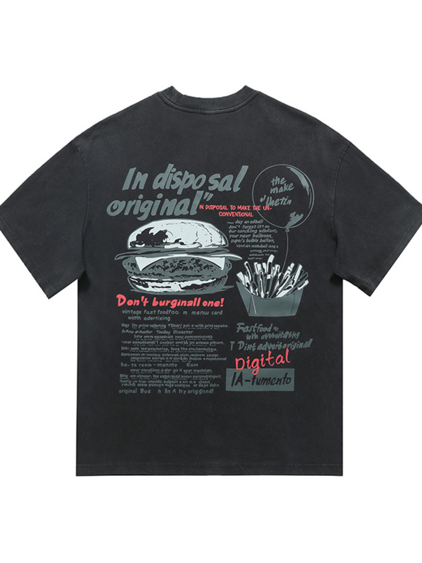 Men's Plus Size Graphic Round Neck Short Sleeve T-Shirt