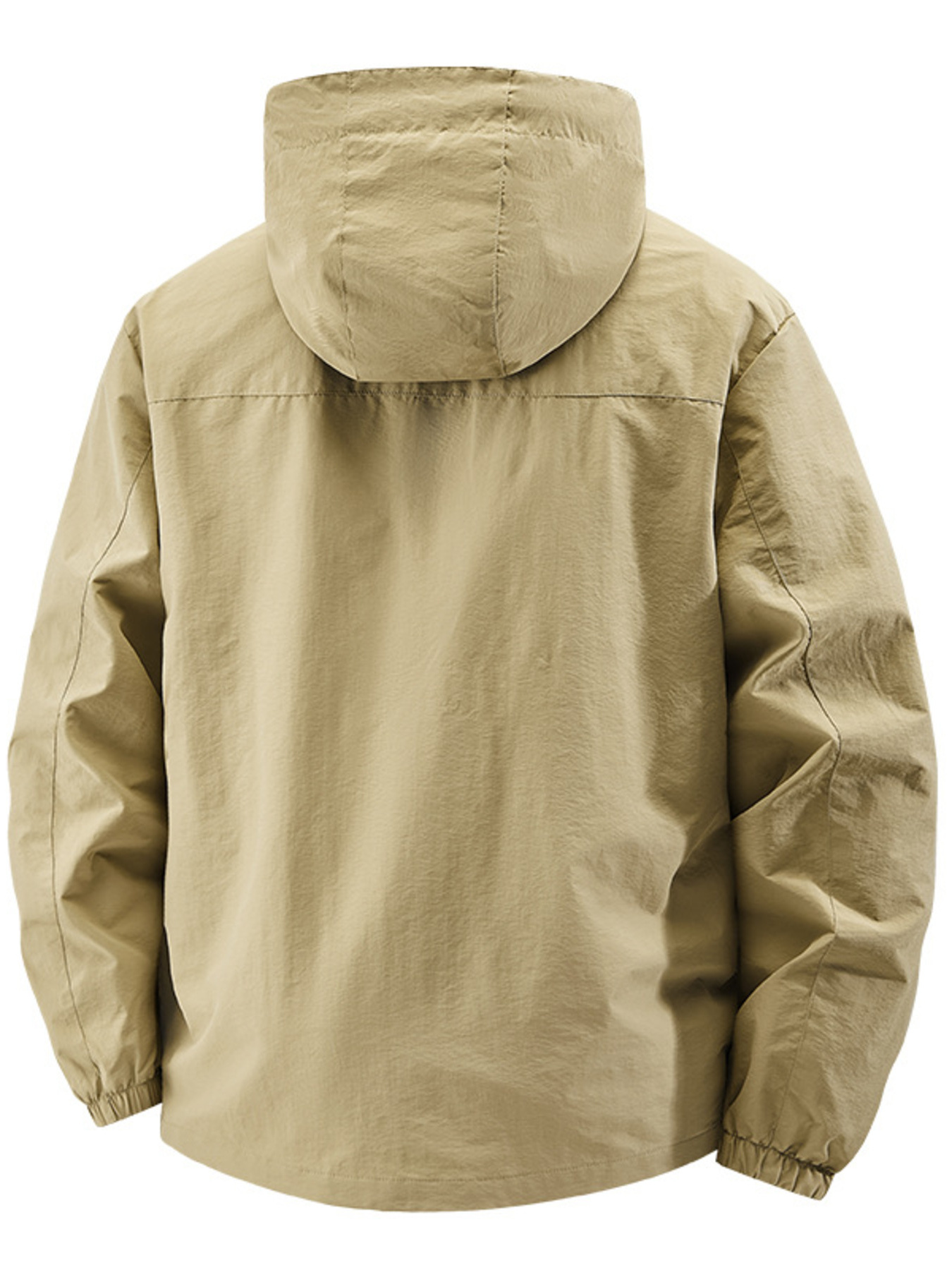 Men's Plus Size Lightweight Hooded Windbreaker Jacket