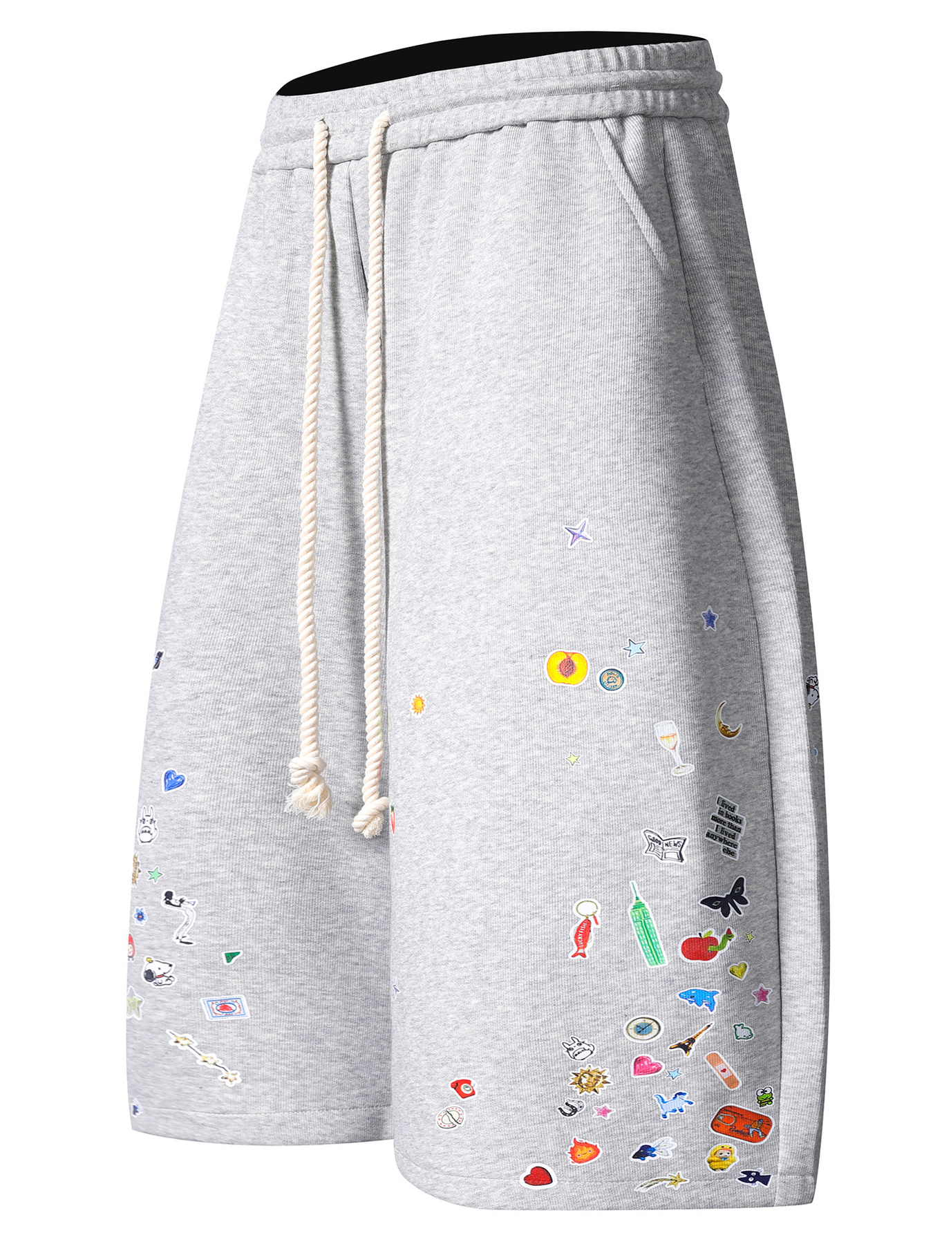 Men's Printed Drawstring Casual Shorts