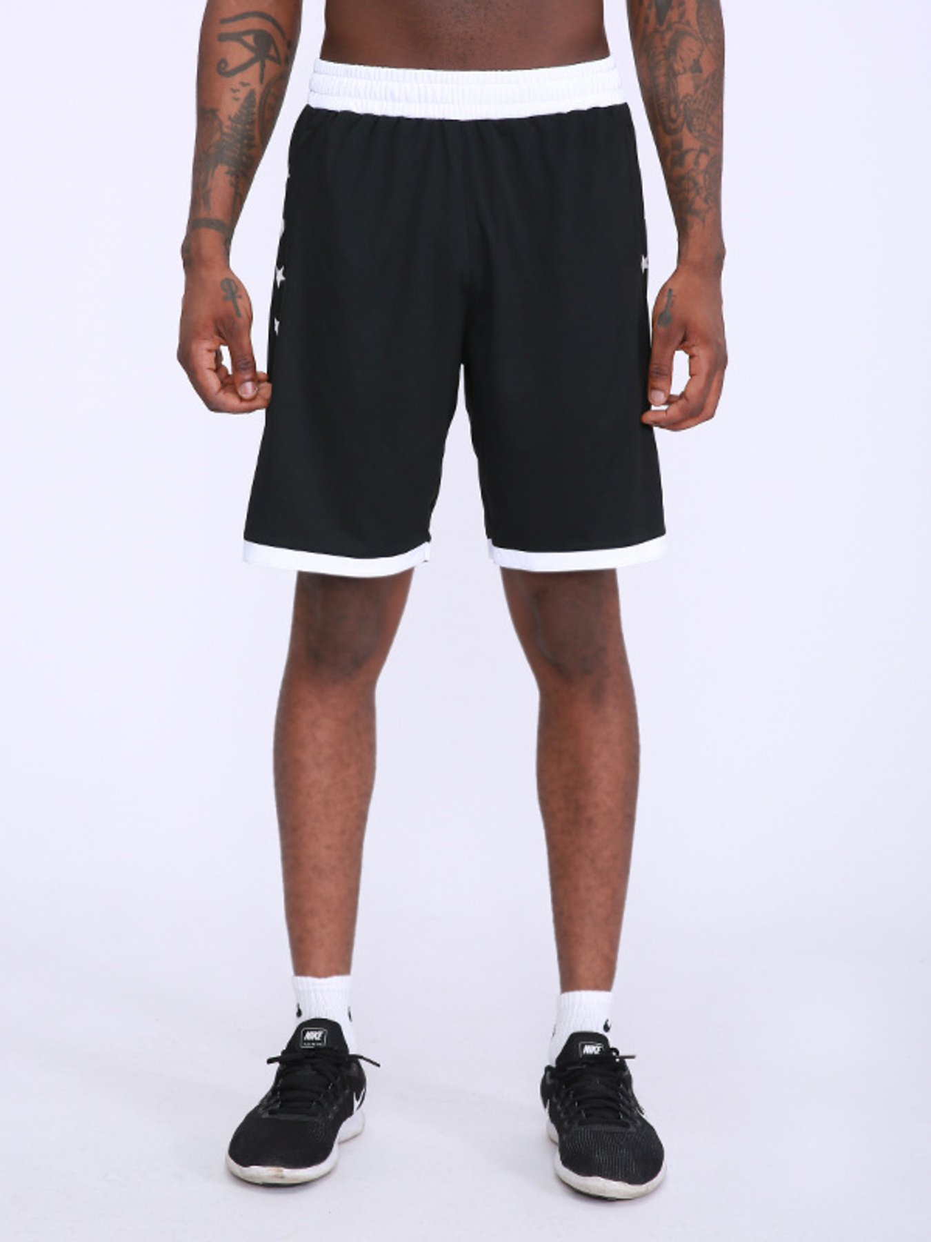 Men's Star Print Breathable Active Shorts