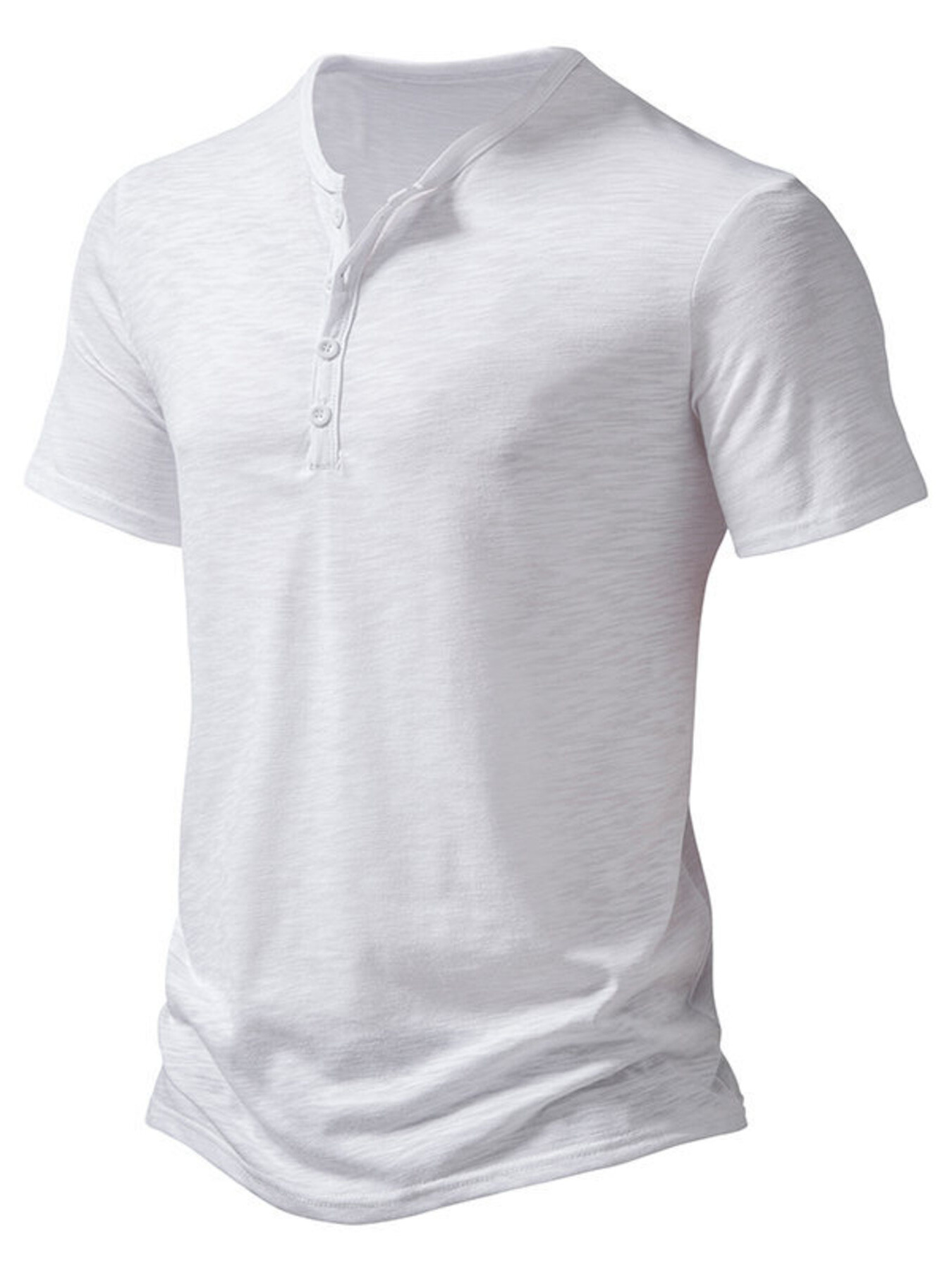 Men's Button Detail Short Sleeve Top