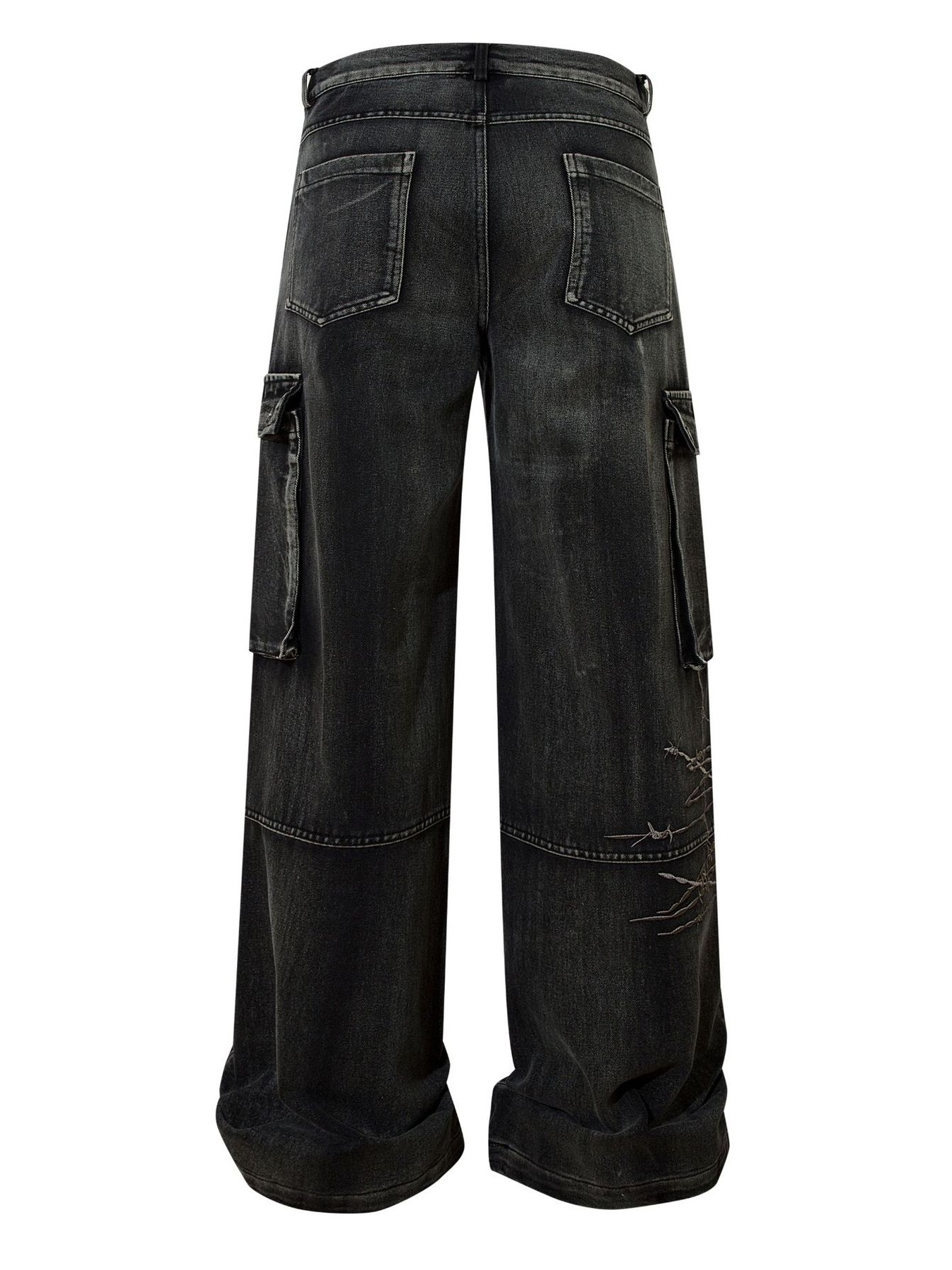 Men's Wide Leg Cargo Jeans