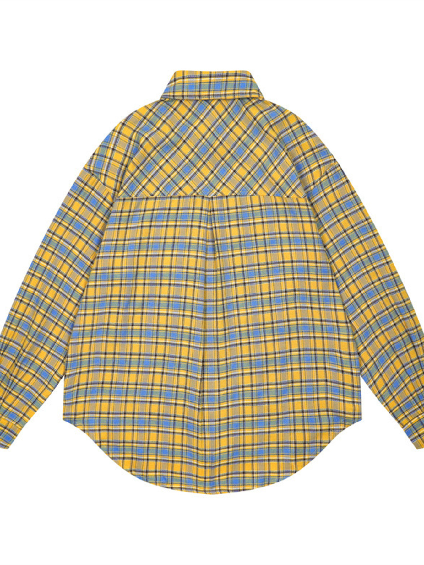 Men's Plaid Long Sleeve Button-Down Shirt