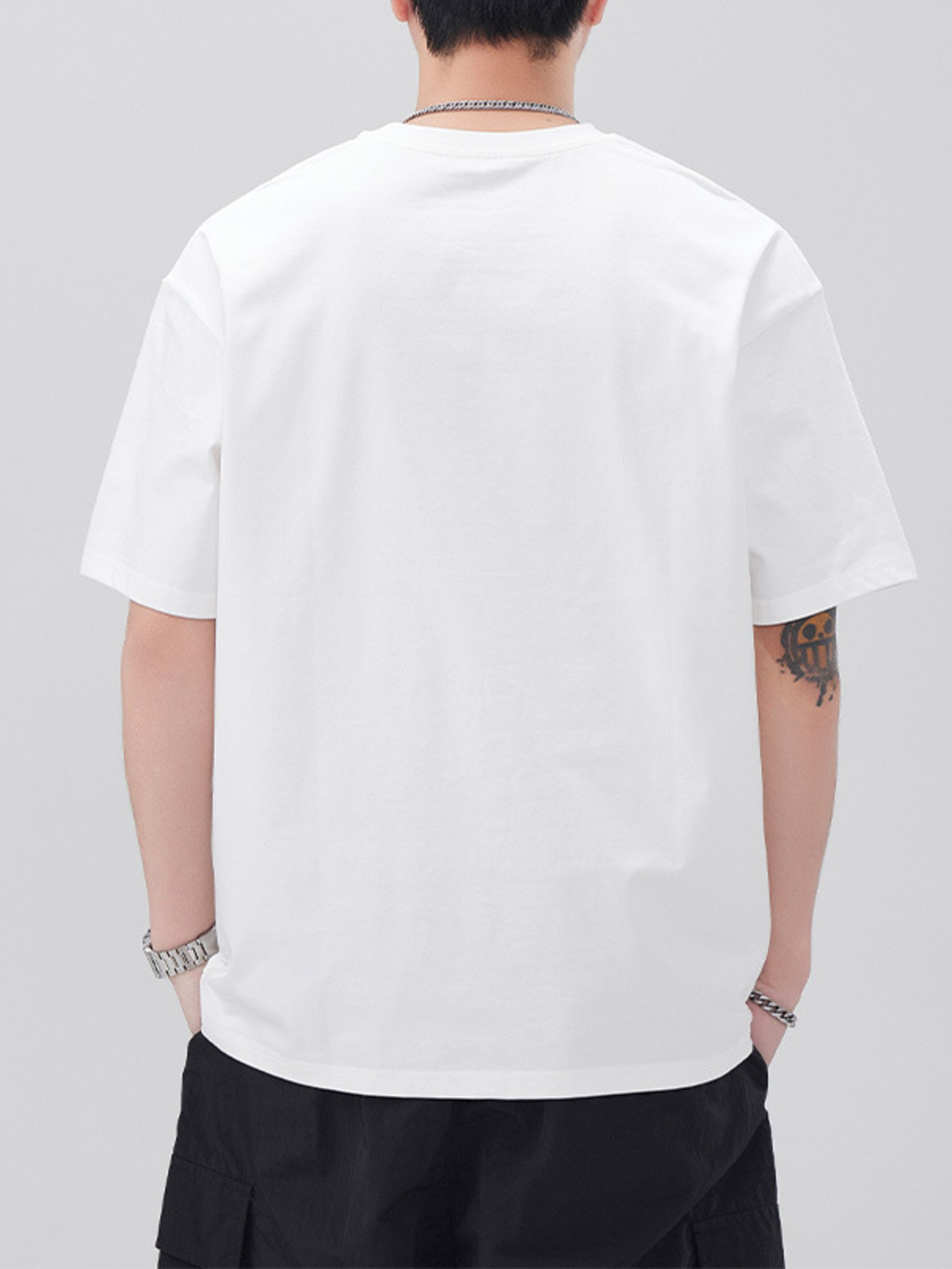 Men's Plus Size Round Neck Short Sleeve T-Shirt