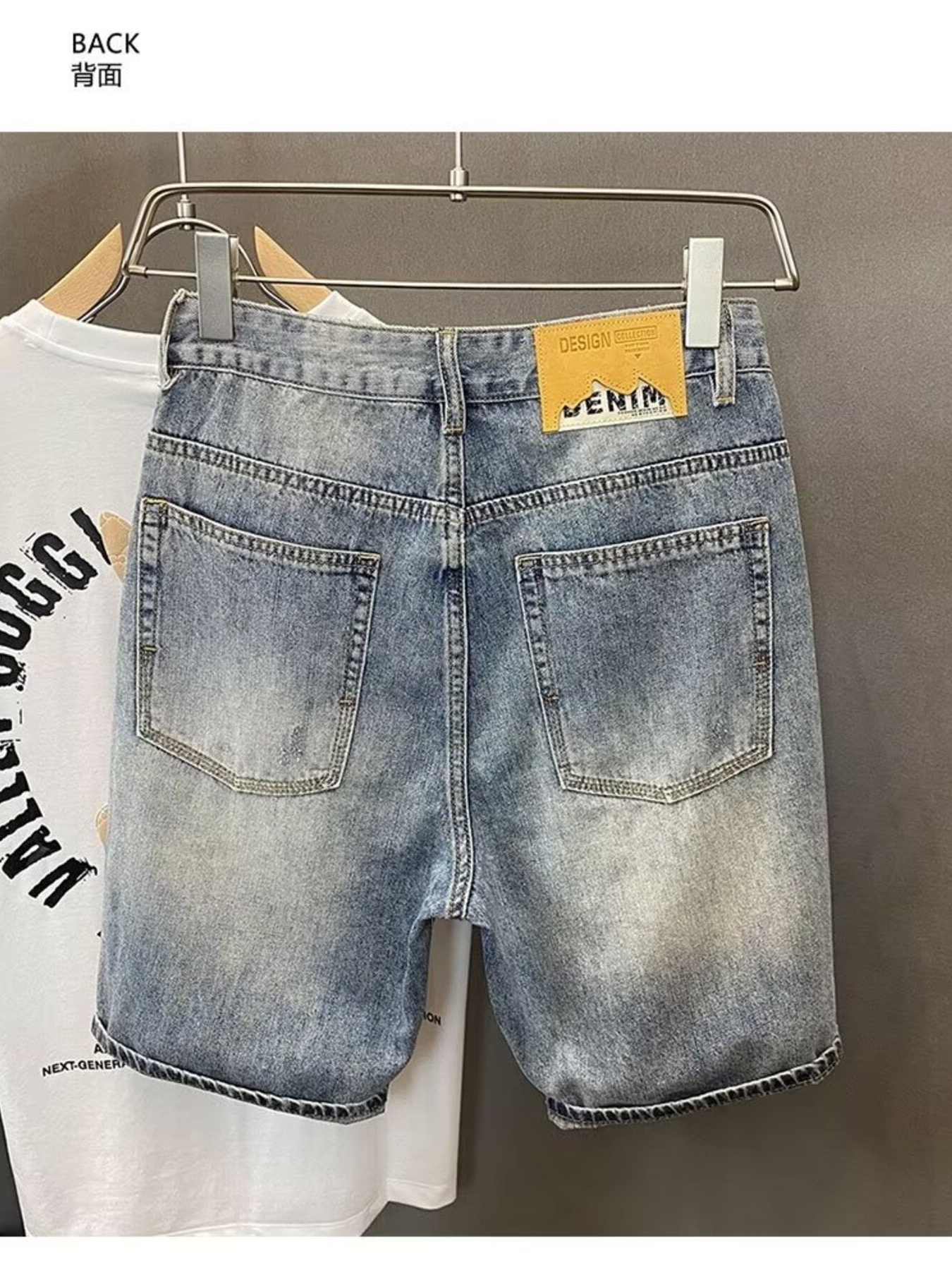 Men's Distressed Denim Shorts