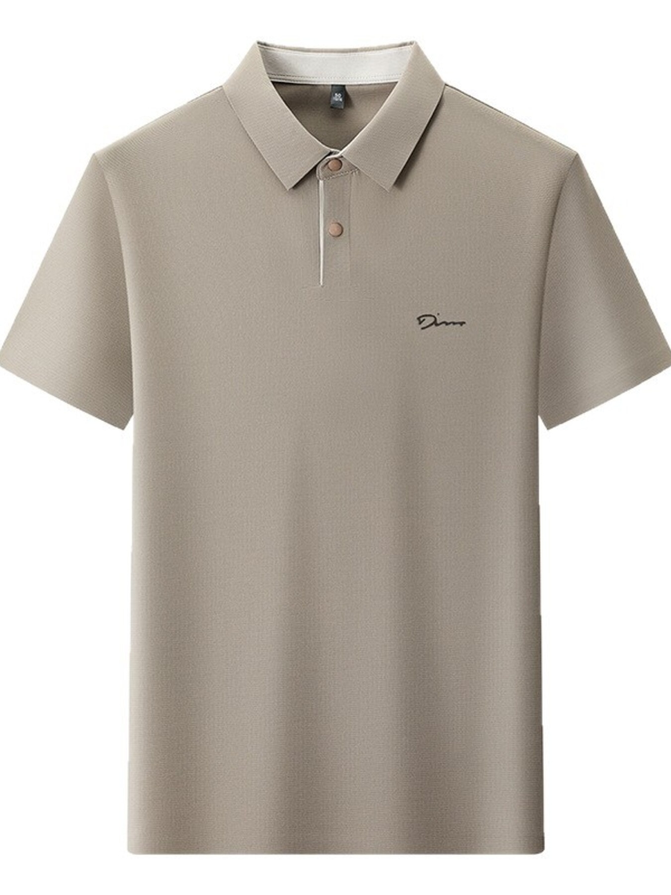 Men's Plus Size Button Detail Short Sleeve Polo