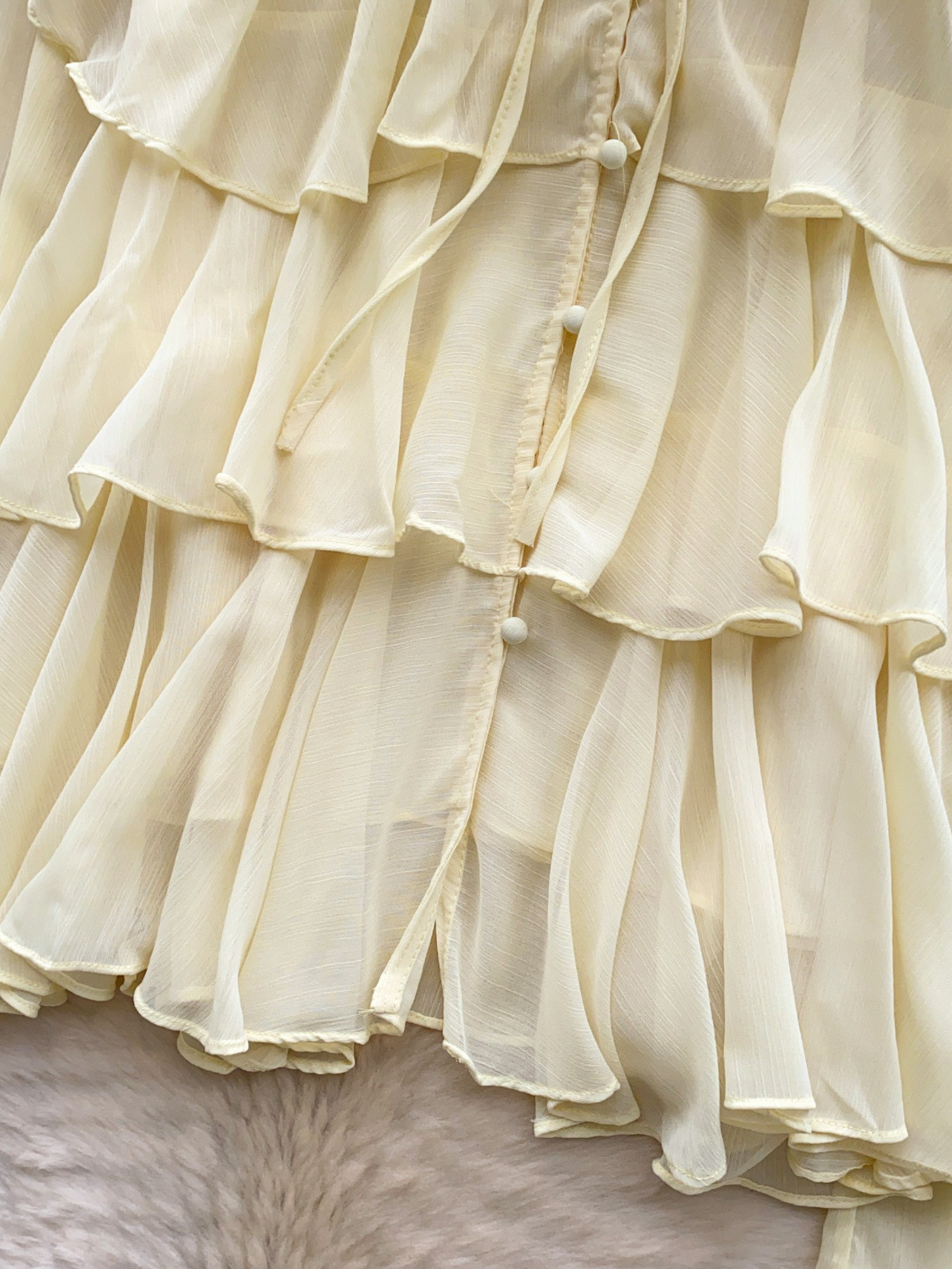 Ruffle Tiered Chiffon Blouse 3