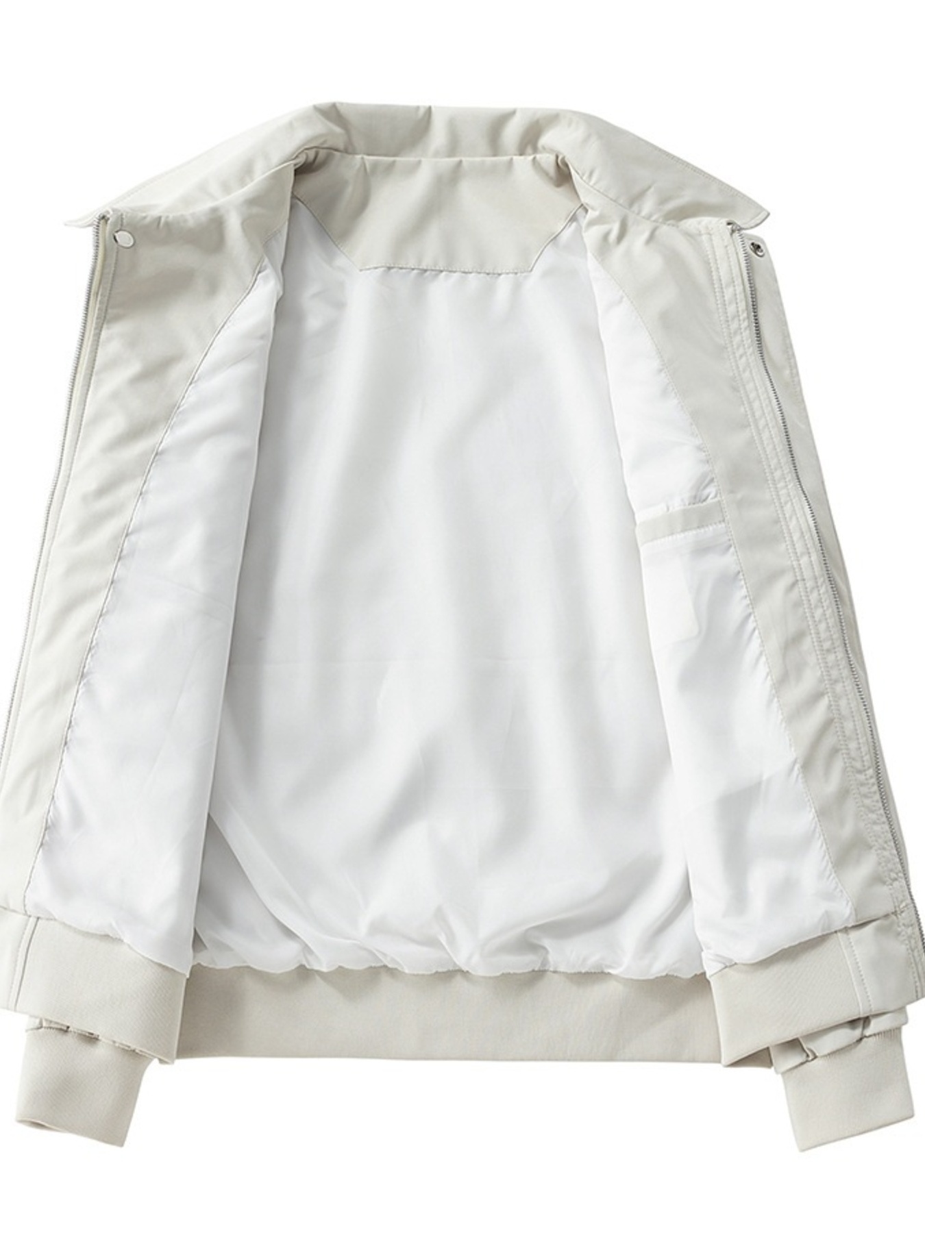 Men's Plus Size Zip Up Long Sleeve Jacket