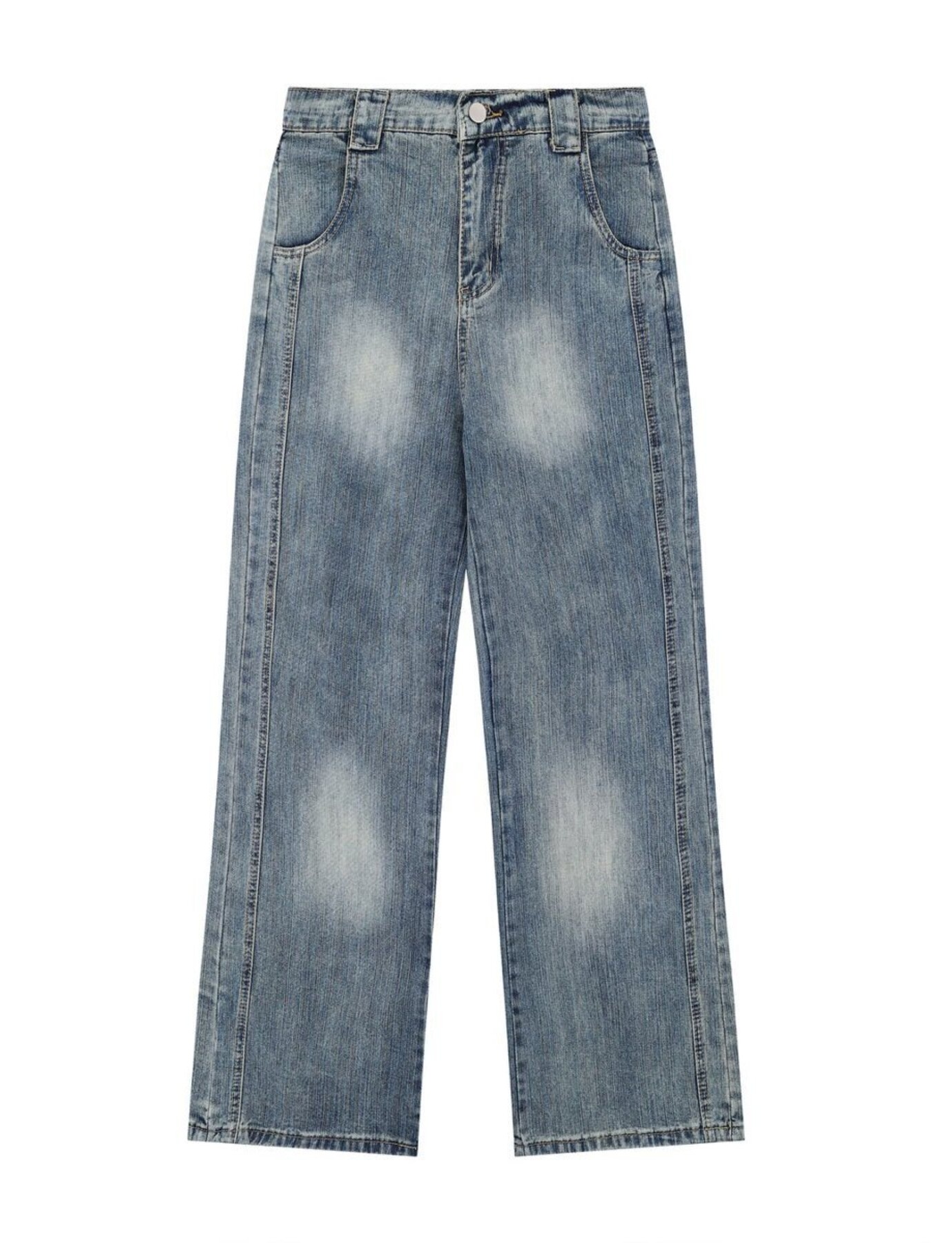 Men's Vintage Washed Wide Leg Jeans