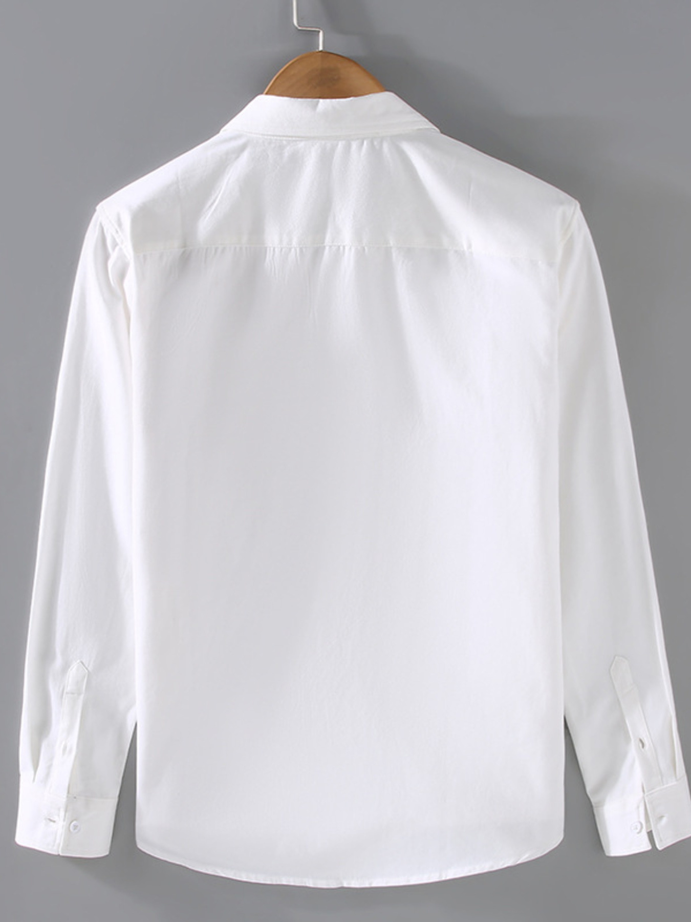 Men's Plus Size Button-Down Shirt with Striped Pocket Detail