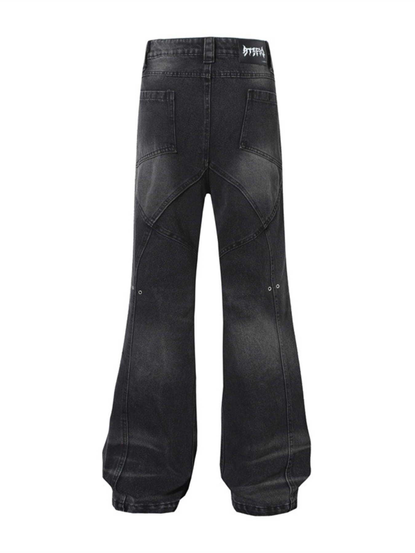 Men's Wash Wide Leg Flare Jeans