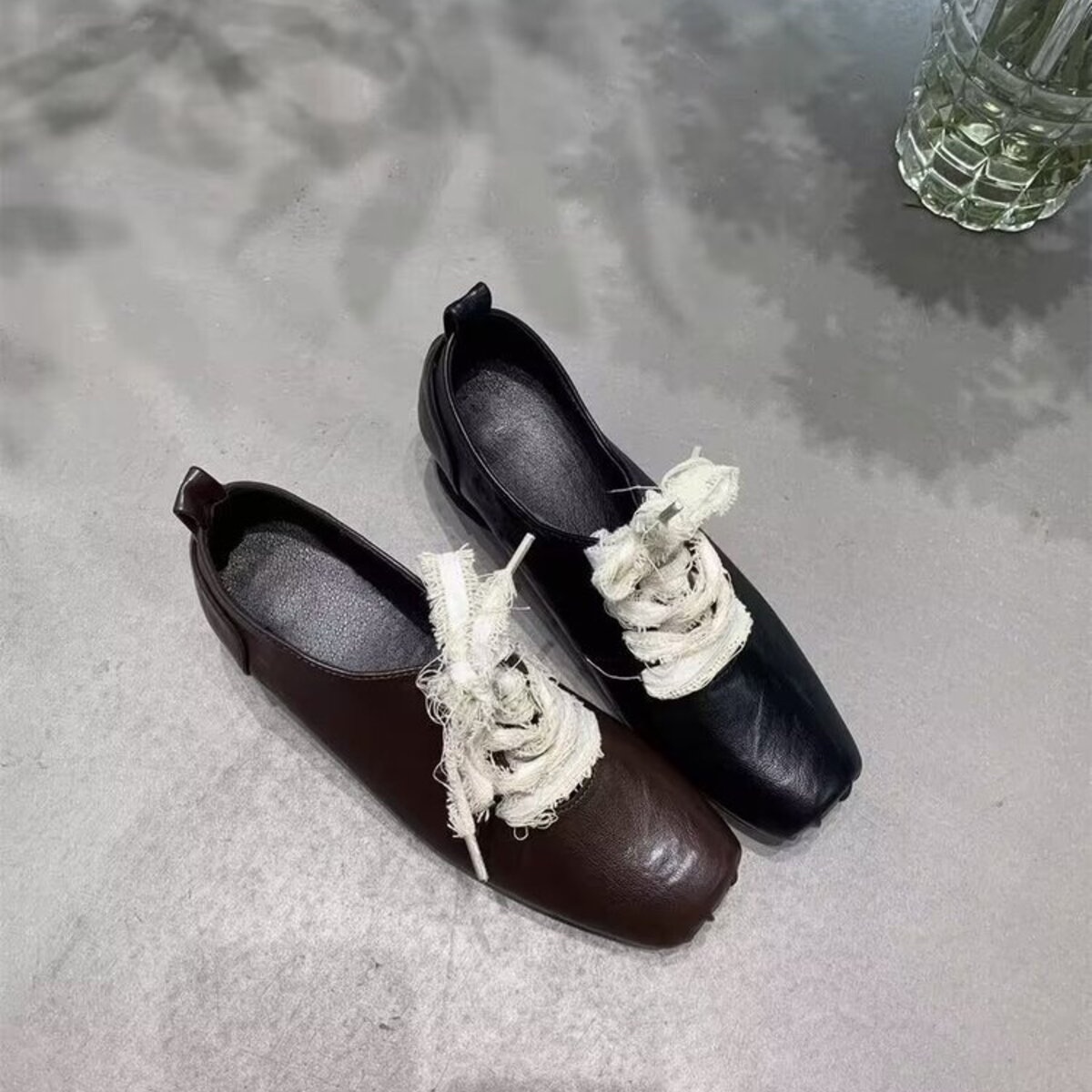 Square Toe Block Heels Pumps