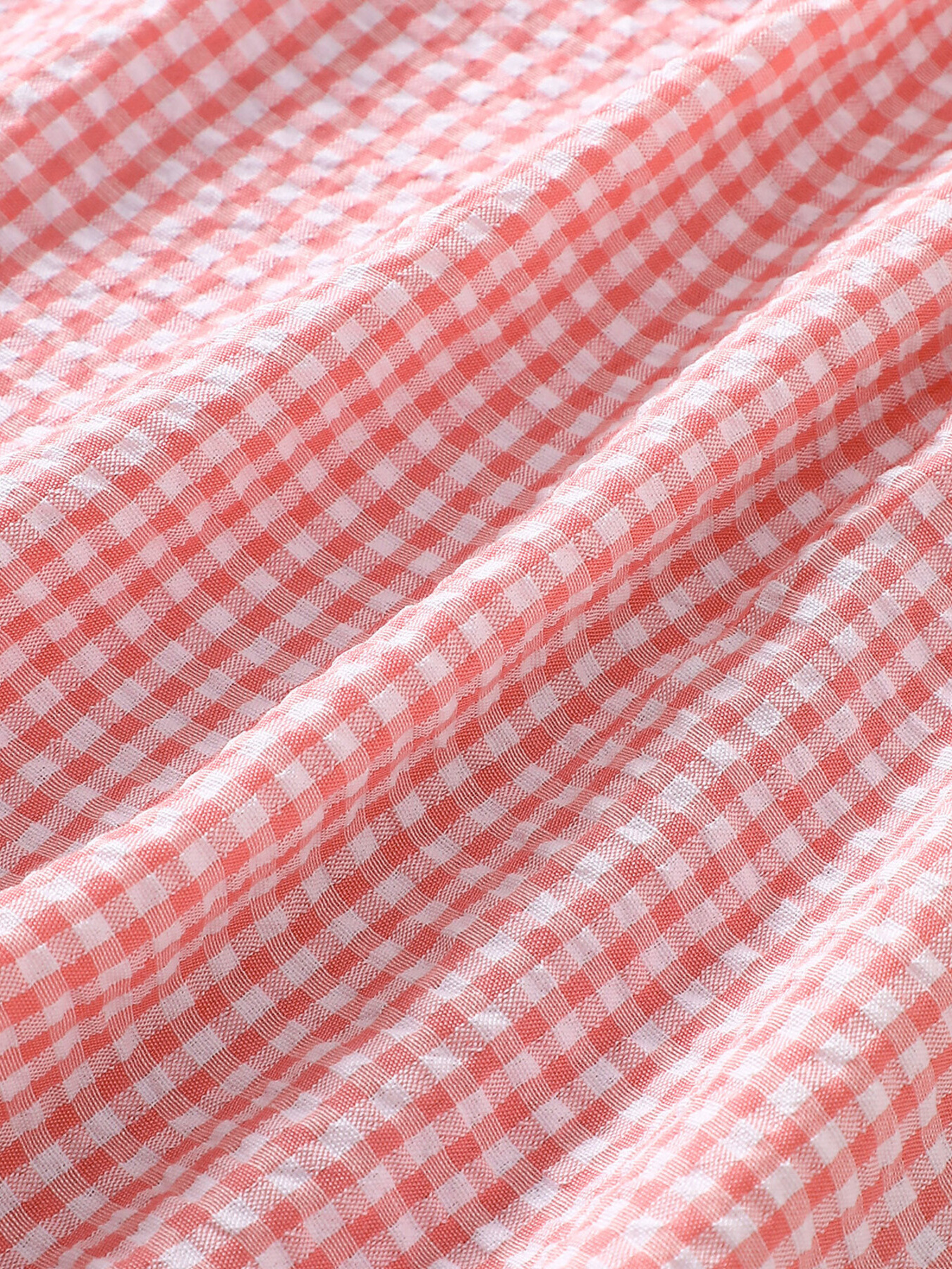 Children's Smocked Plaid Ruffle Sleeve Dress 4