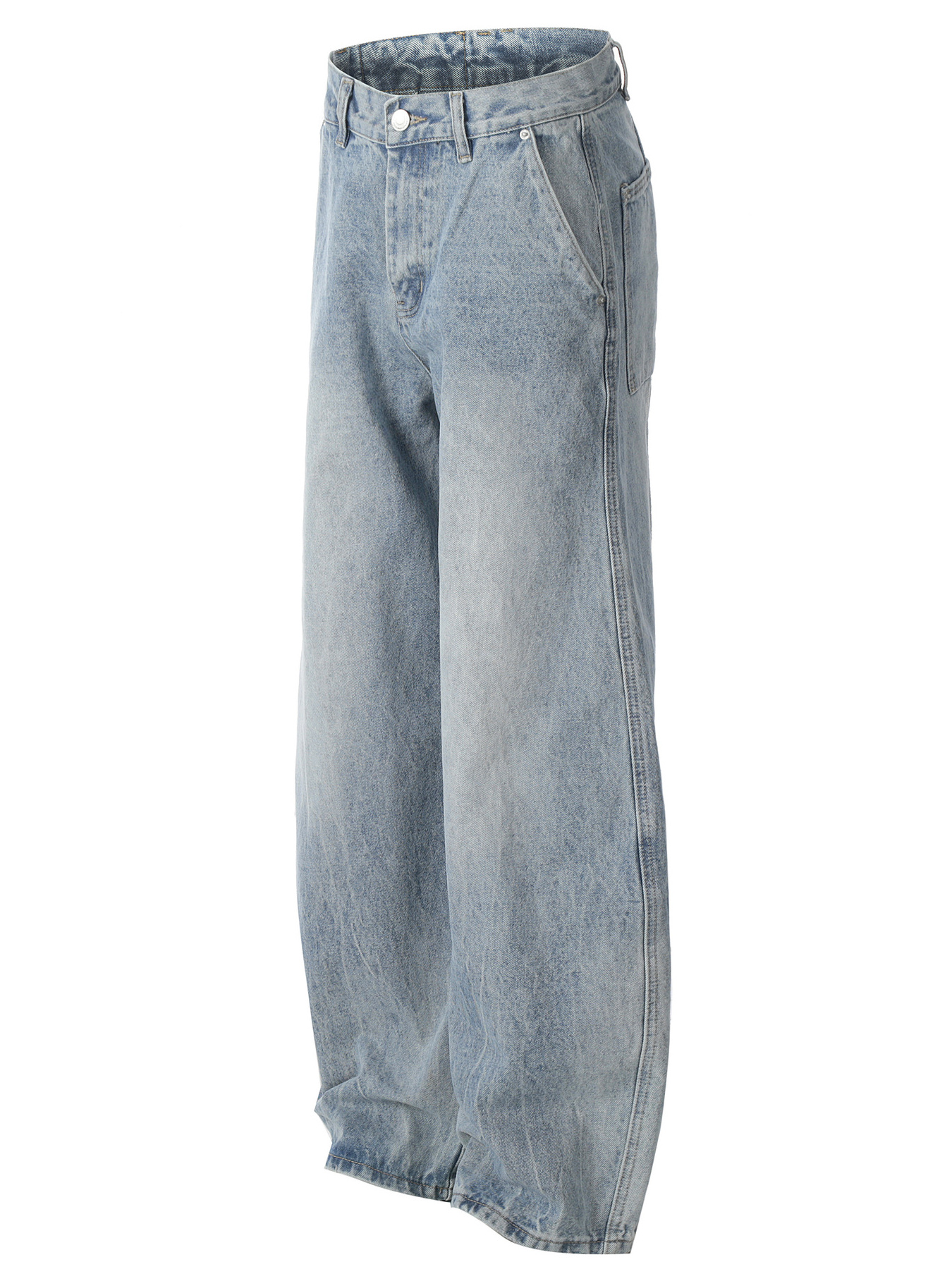 Men's Washed Wide Leg Baggy Jeans