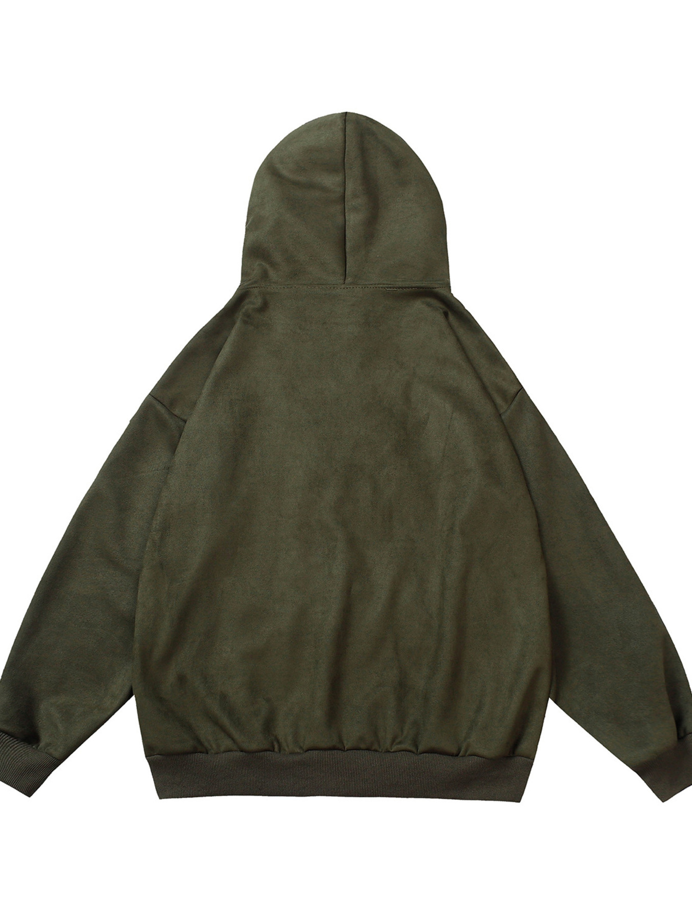 Men's Vintage Letter Zip-Up Hoodie