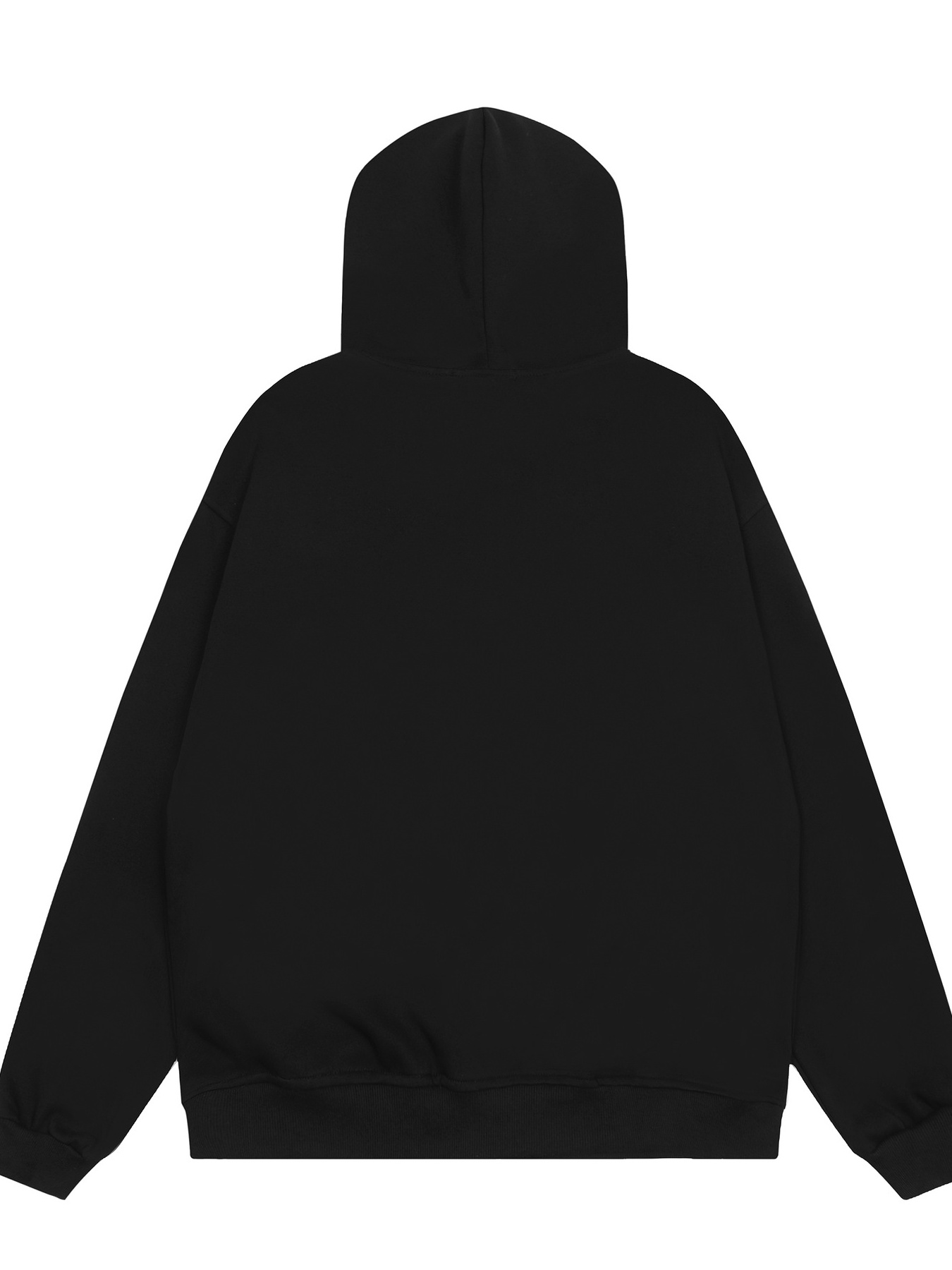 Men's Drawstring Letter Zip Up Hoodie