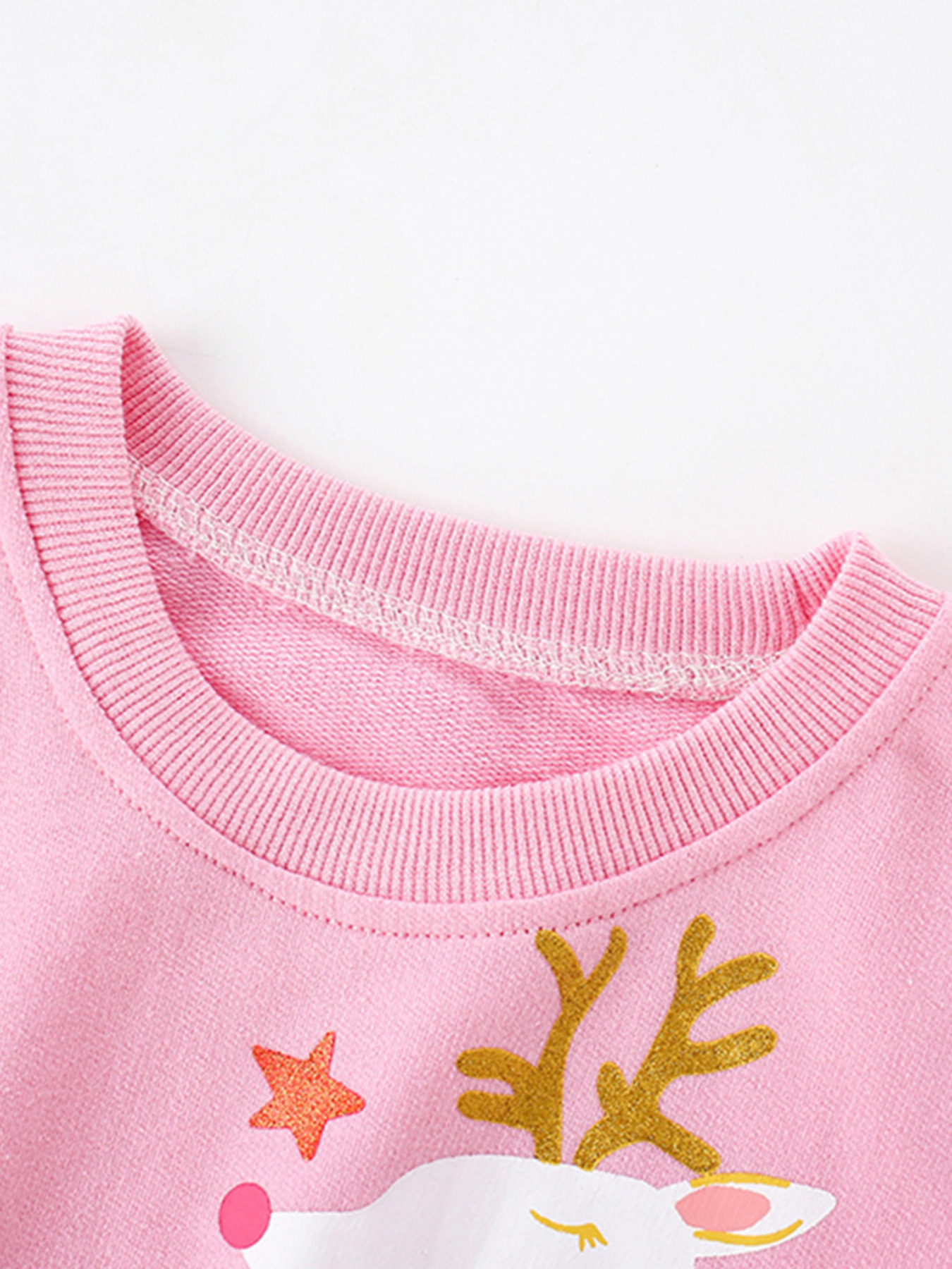 Children's Reindeer Graphic Crew Neck Sweatshirt