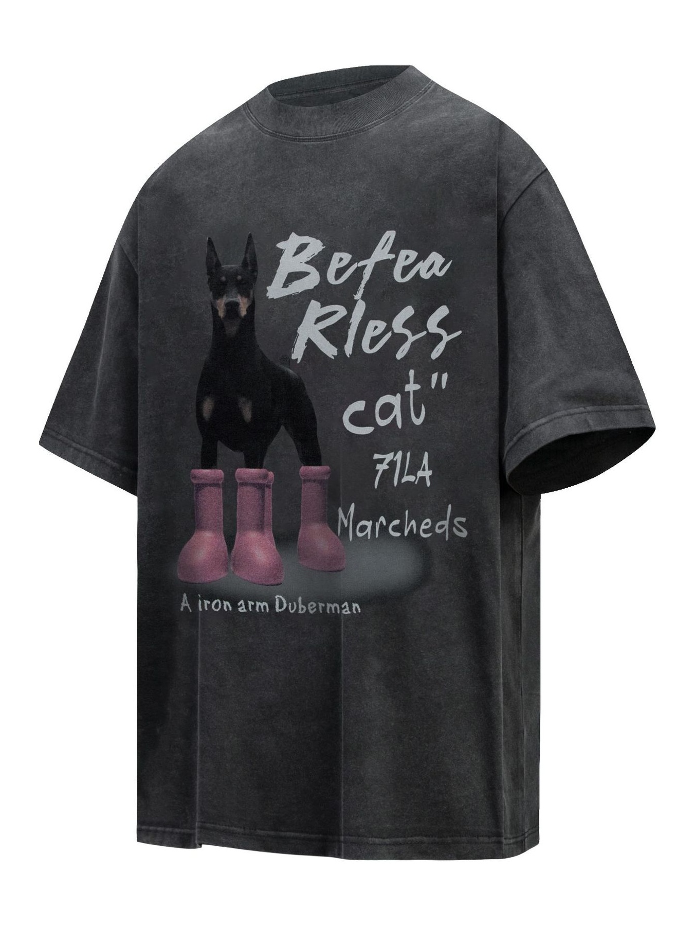 Men's Dog Short Sleeve Oversized T-Shirt