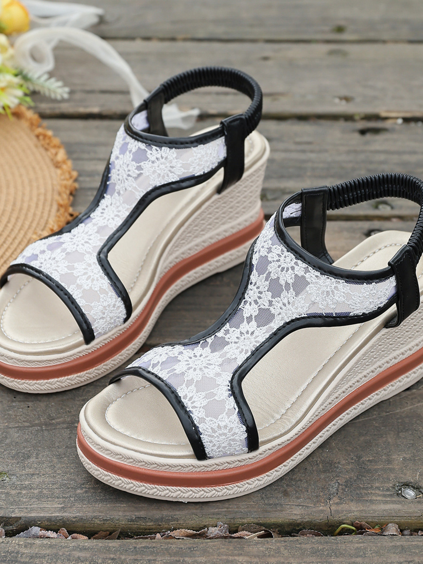 Platform Wedge Open Toe Sandals