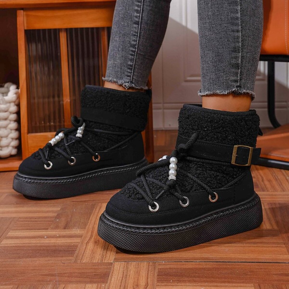 Lace Up Platform Boots