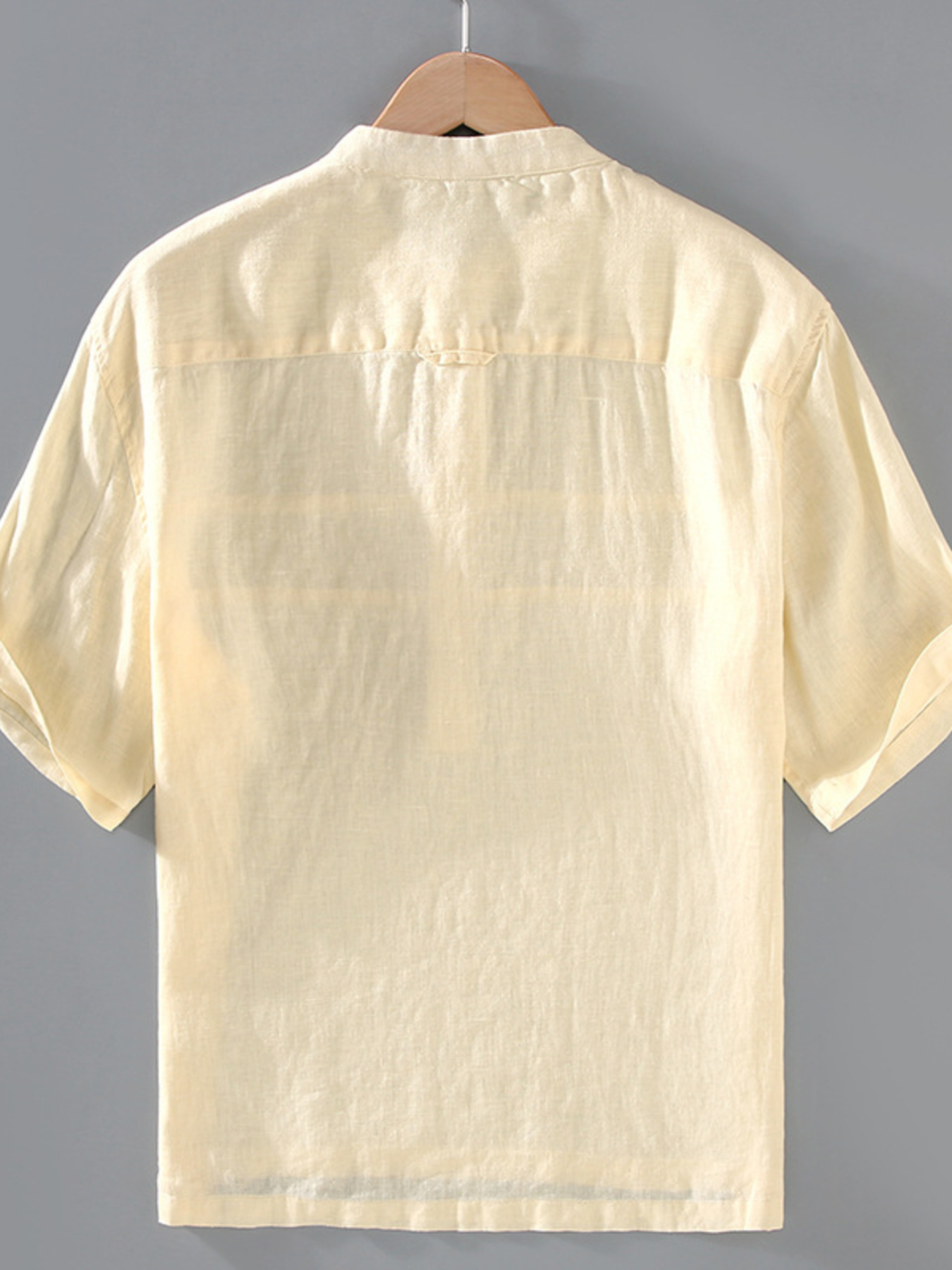 Men's Plus Size Button Detail Short Sleeve Shirt