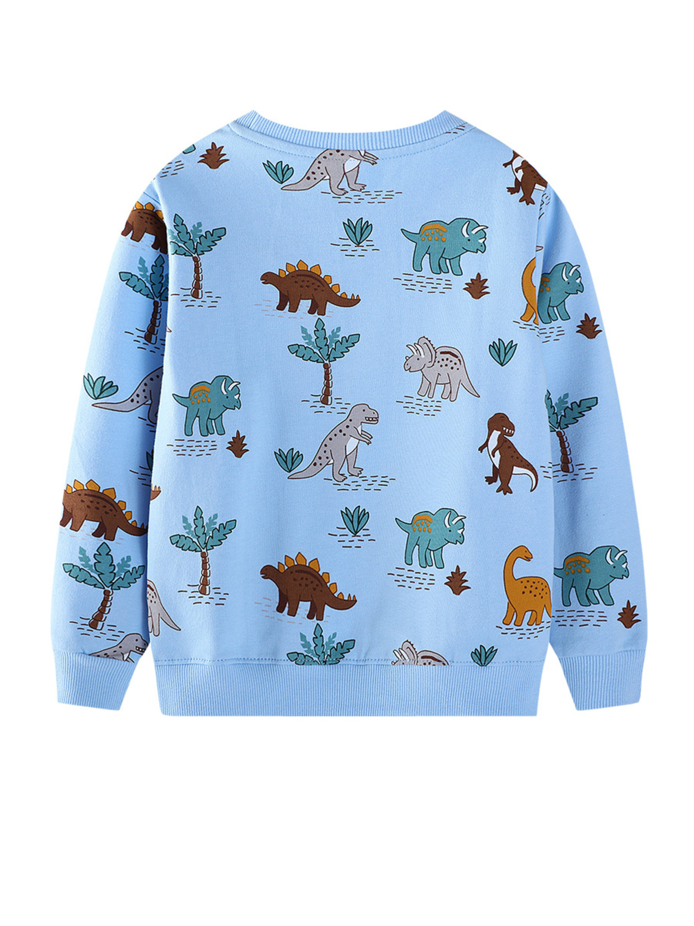Children's Dinosaur Print Crew Neck Sweatshirt