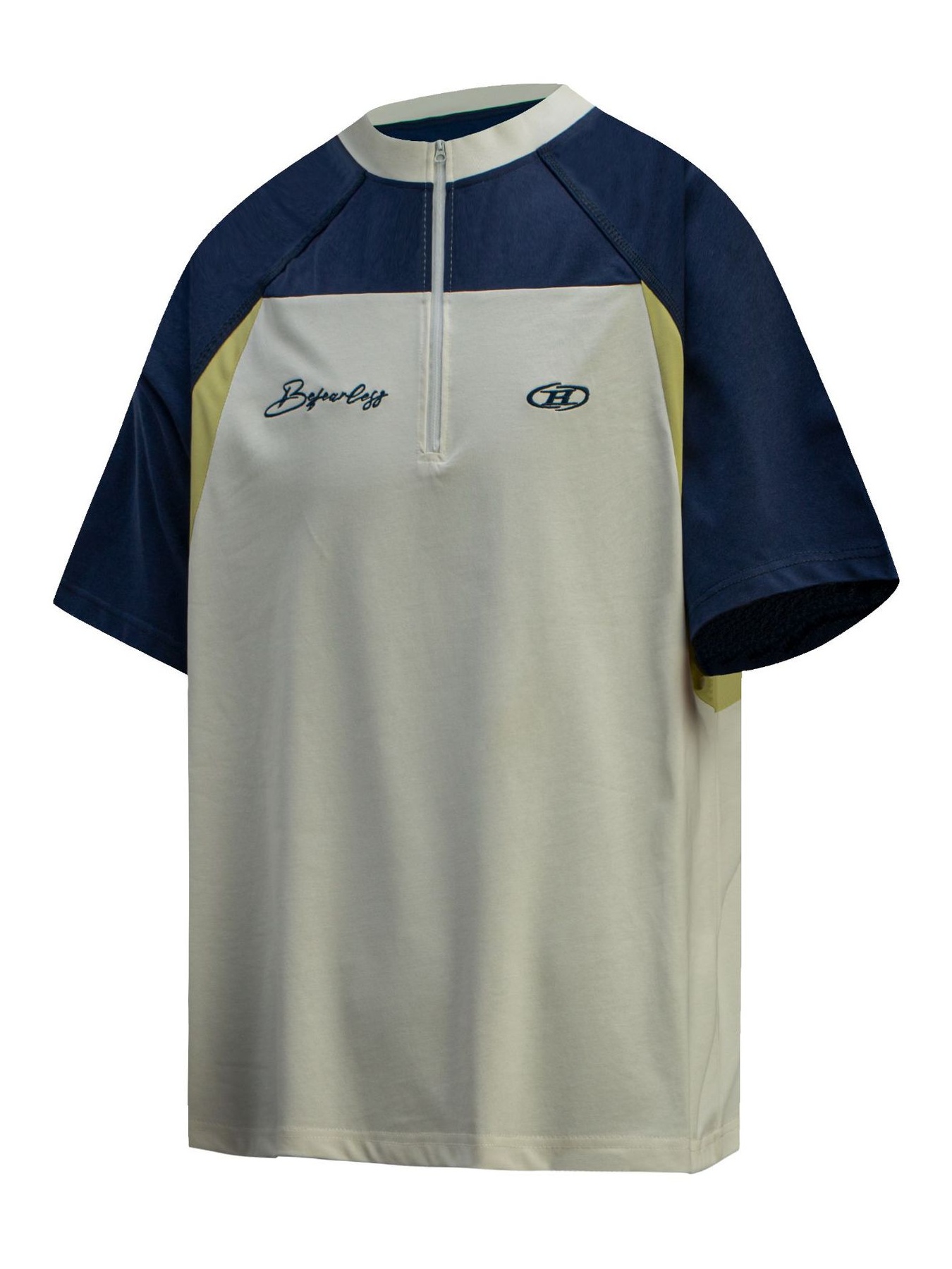 Men's Half Zip Short Sleeve T-Shirt