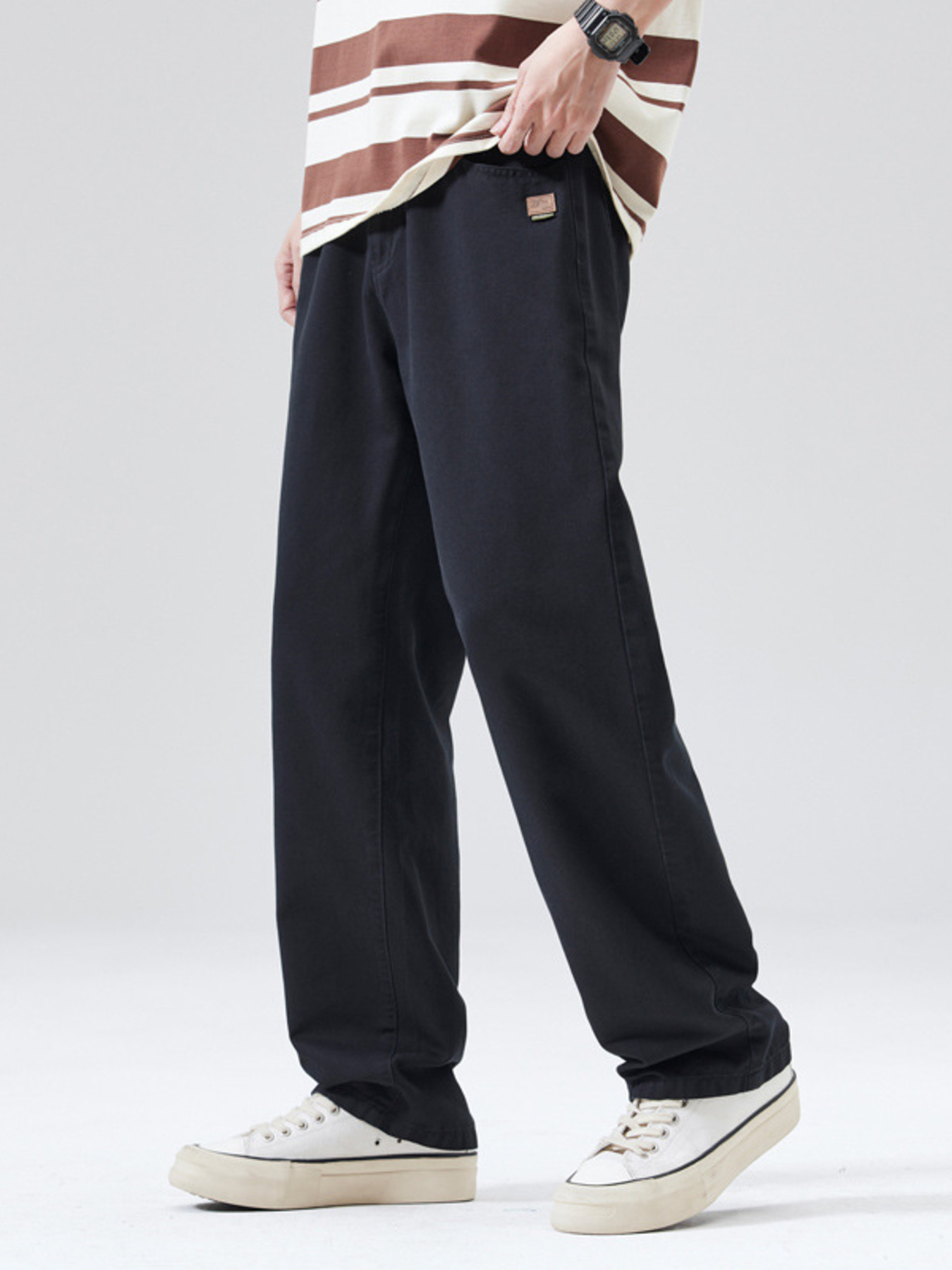 Men's Full Size Wide Leg Pants Plus Size