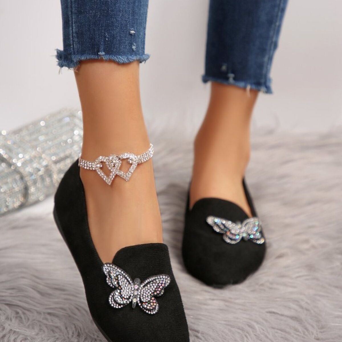 Butterfly Decor Slip-Ons