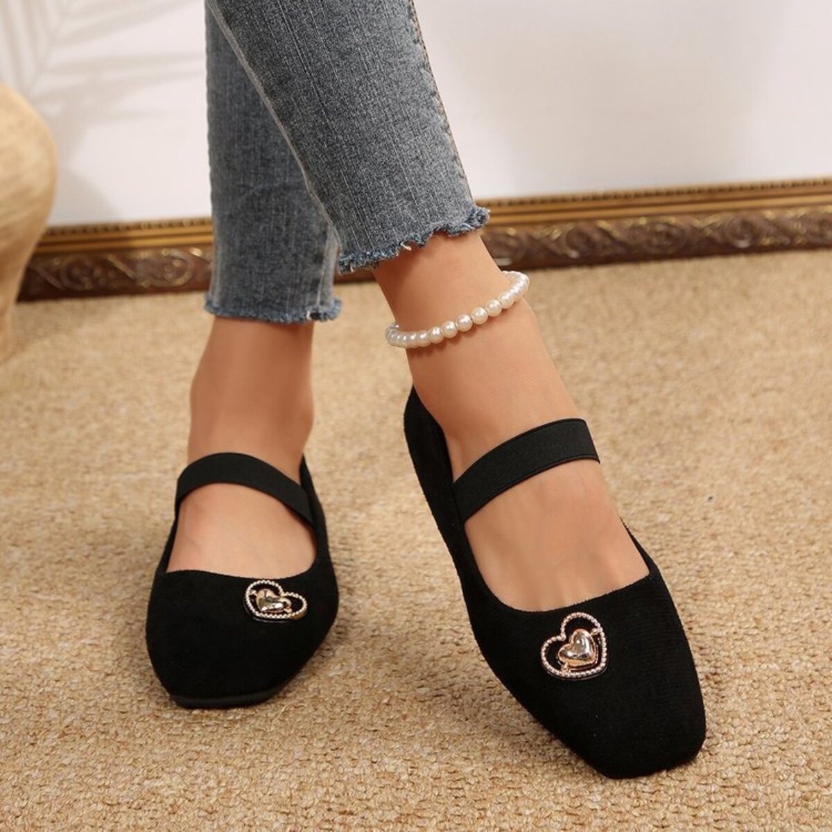 Square Toe Slip-Ons