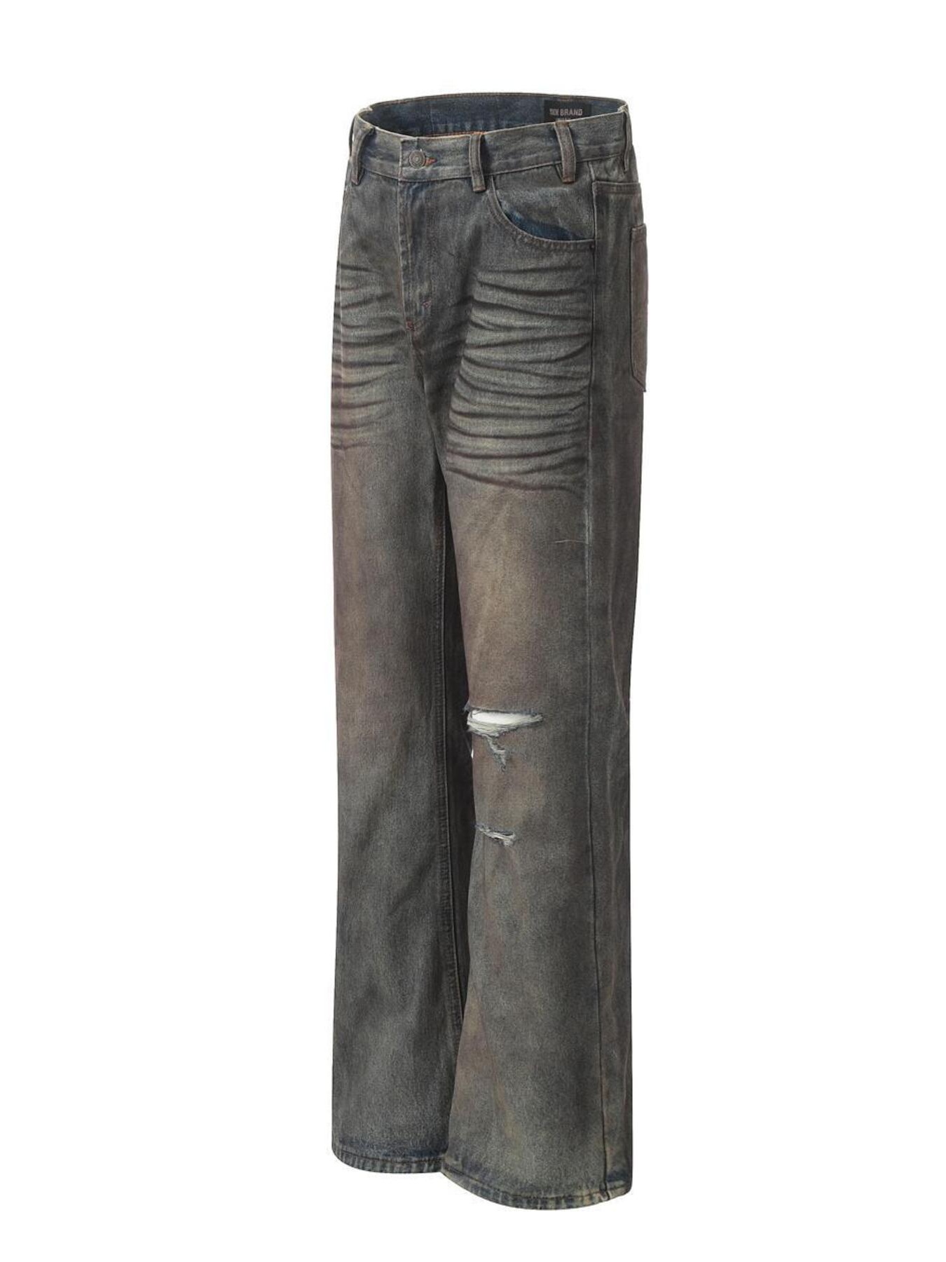 Men's Vintage Distressed Bootcut Jeans