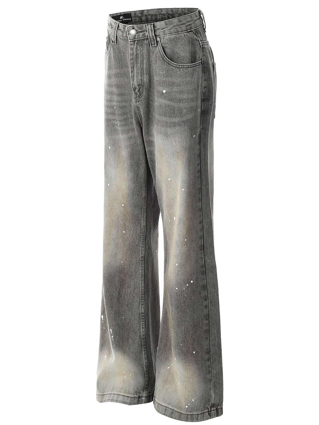 Men's Pocketed Wide Leg Jeans