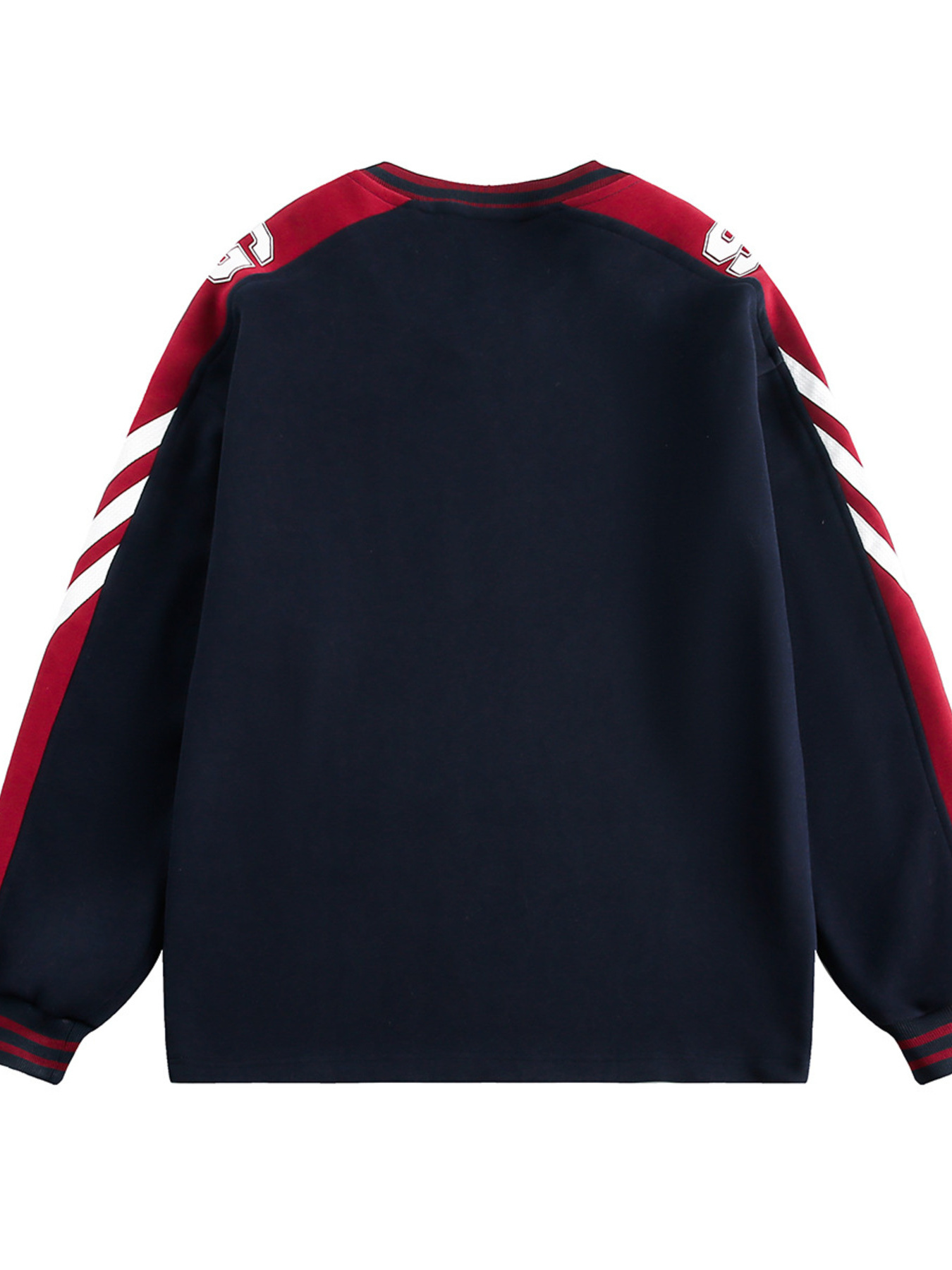 Men's Letter Side Striped Long Sleeve Sweatshirt