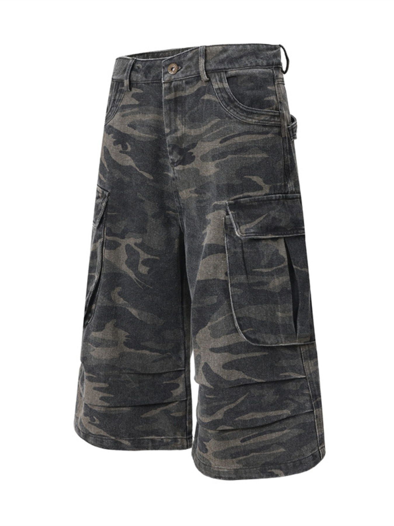 Men's Loose Fit Camouflage Cargo Shorts