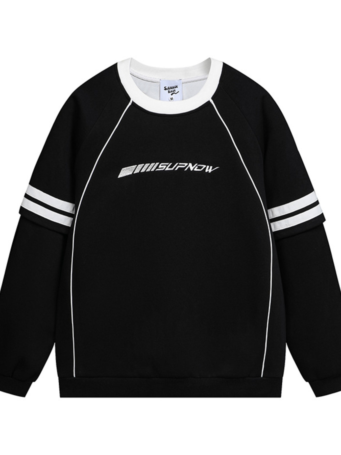 Men's Round Neck Raglan Sleeve Sweatshirt