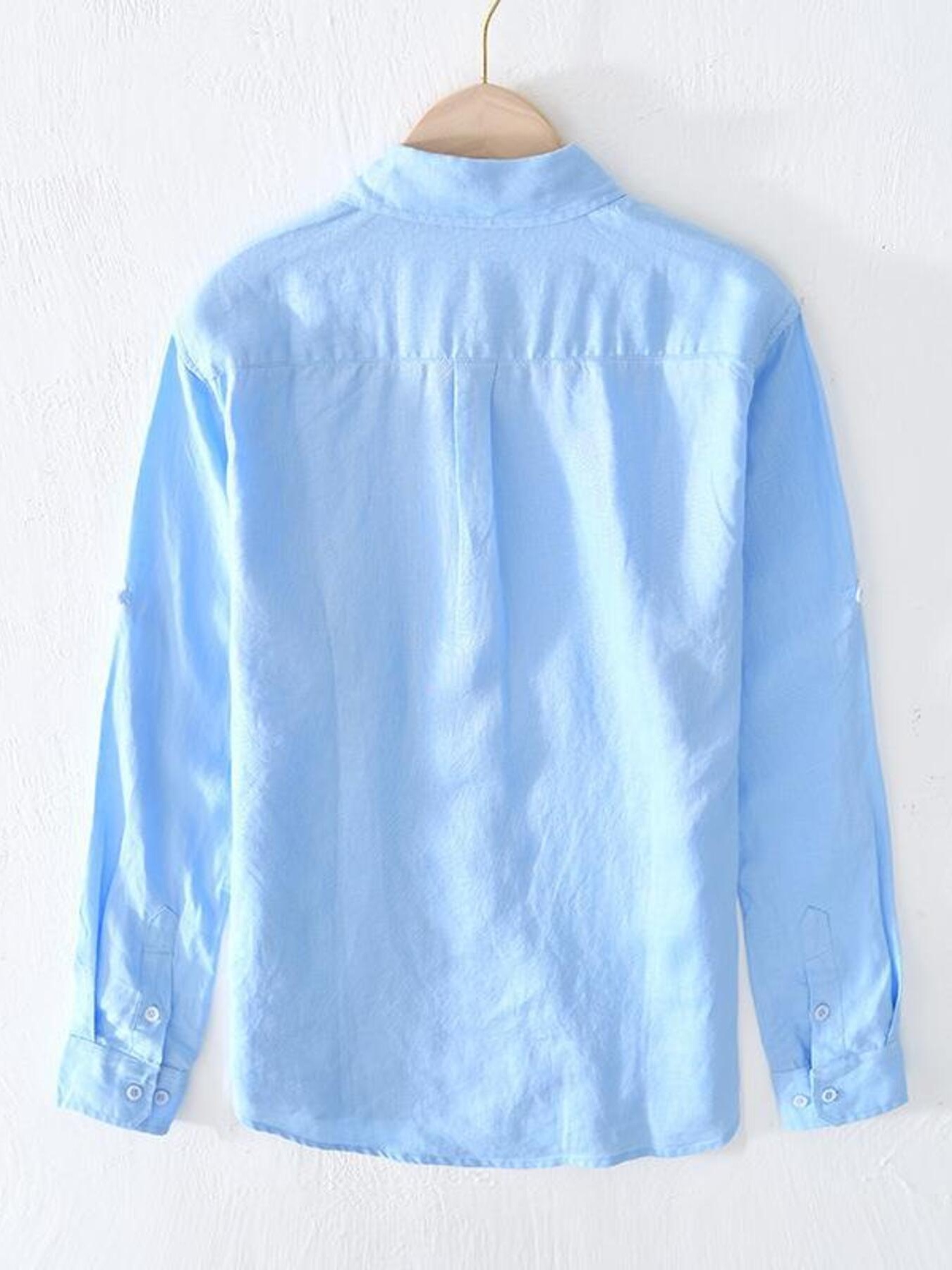 Men's Full Size Button Up Long Sleeve Shirt Plus Size