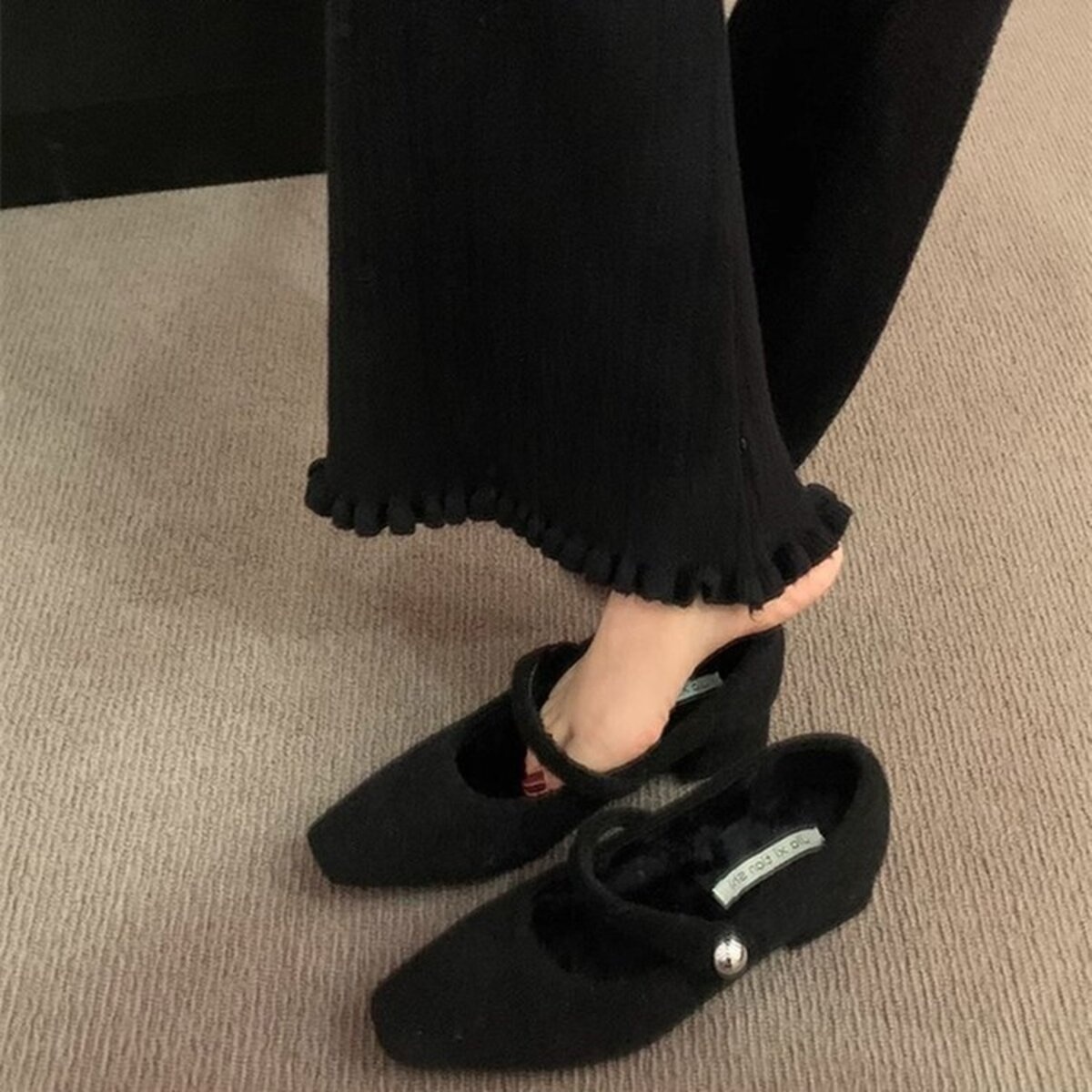 Elegant Block Heel Mary Jane Loafers