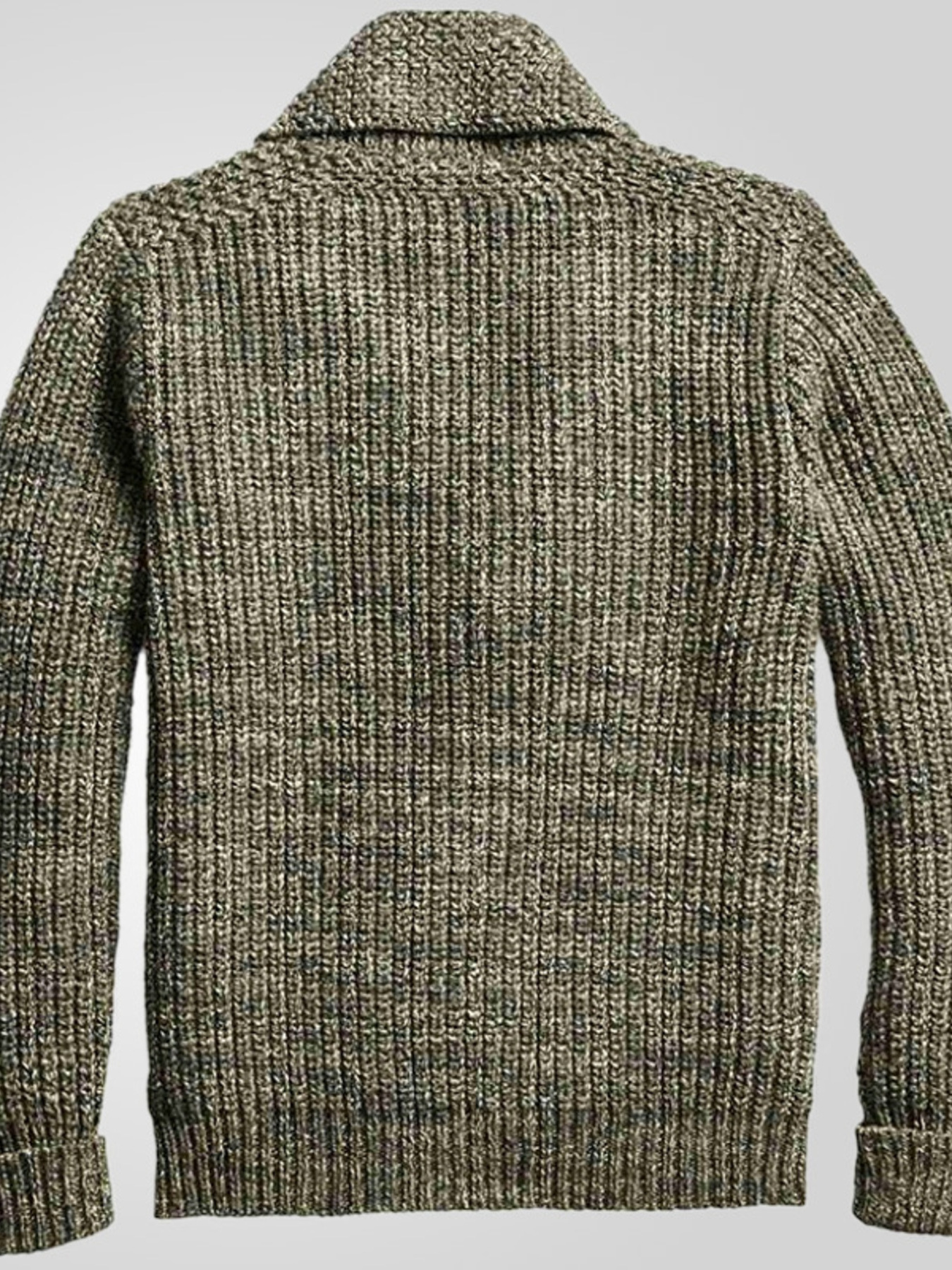 Men's Plus Size Button Up Long Sleeve Cardigan