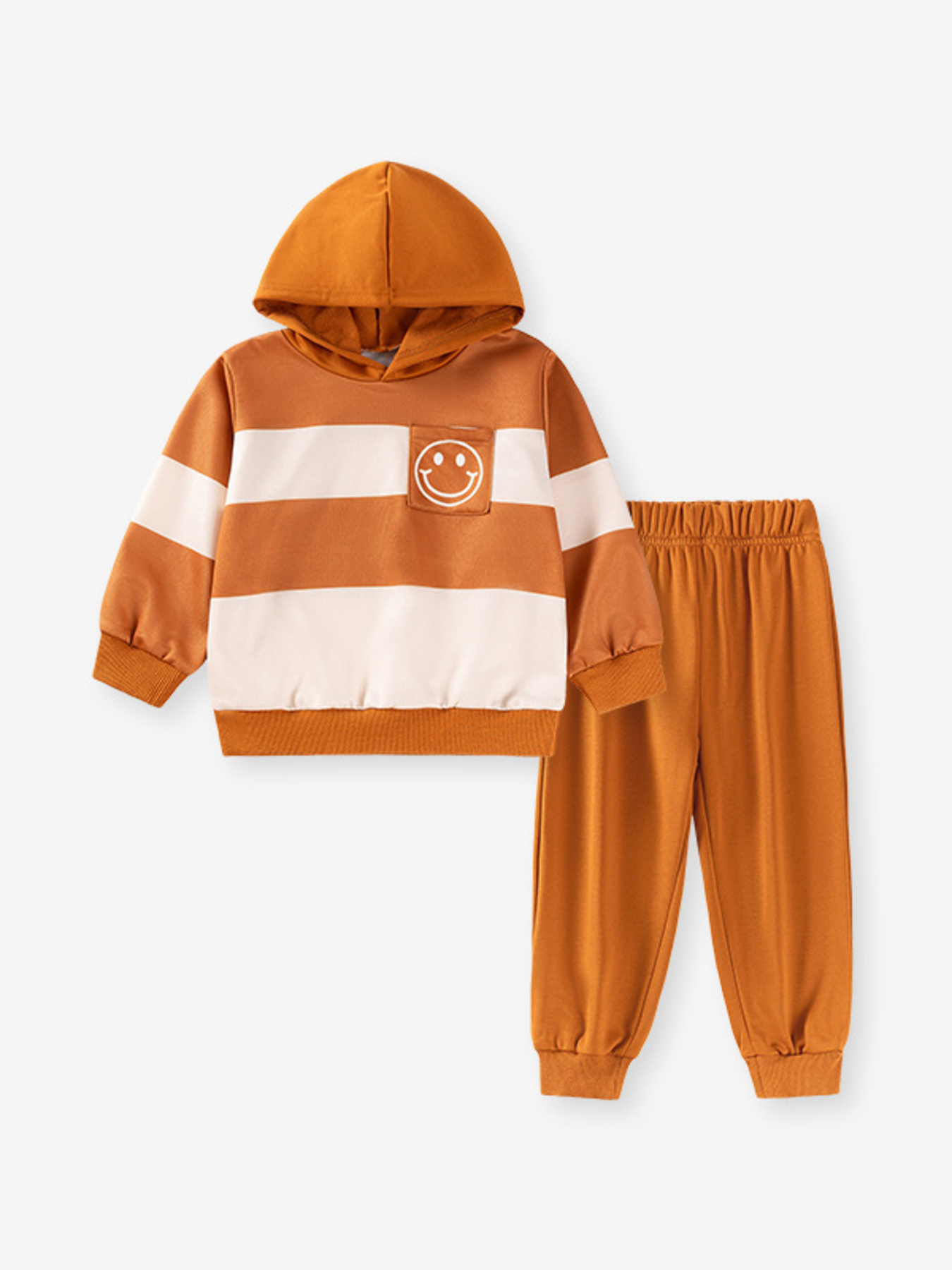 Children's Color Block Hoodie & Pants Set