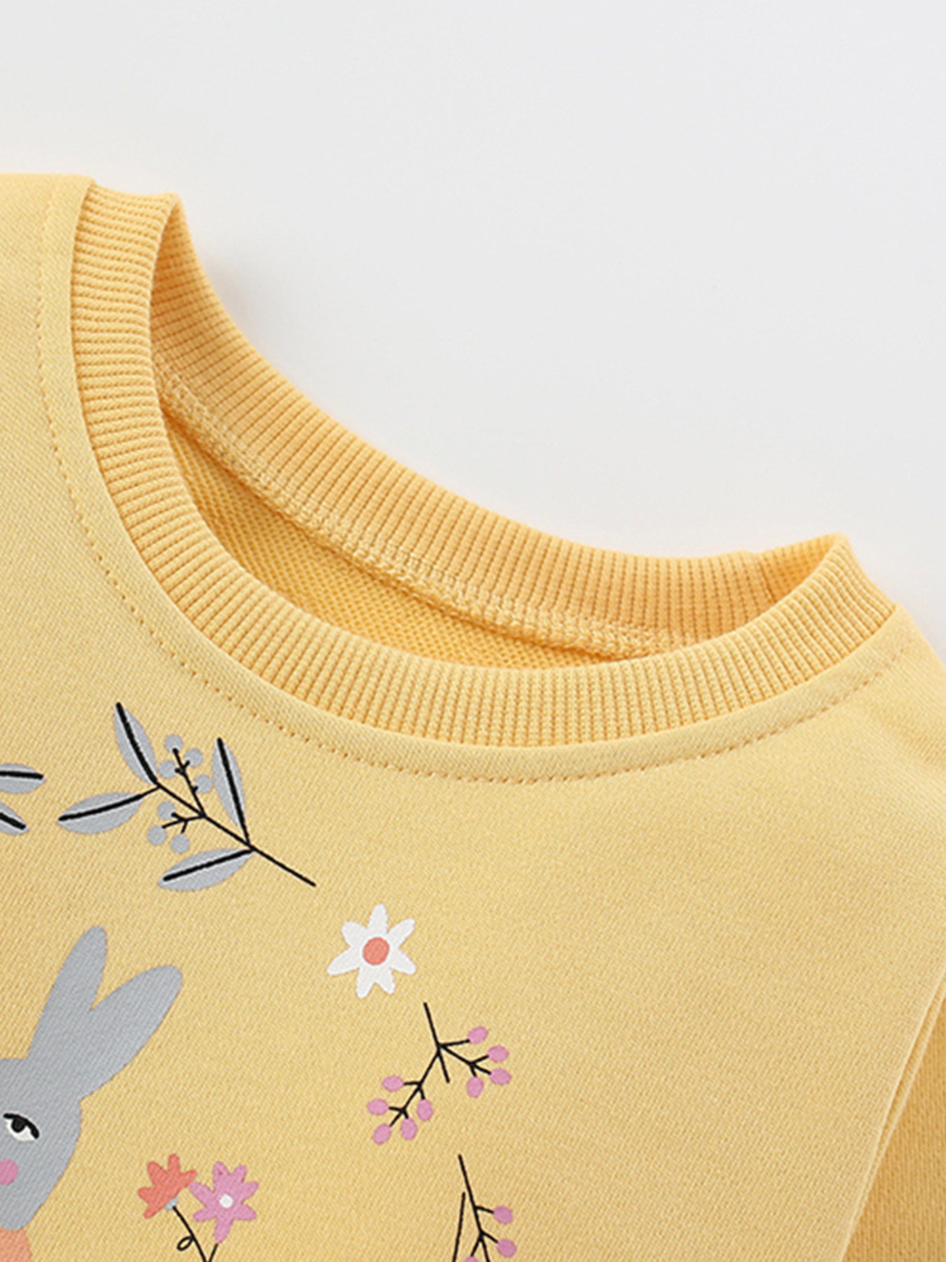 Children's Bunny Graphic Sweatshirt and Leggings Set