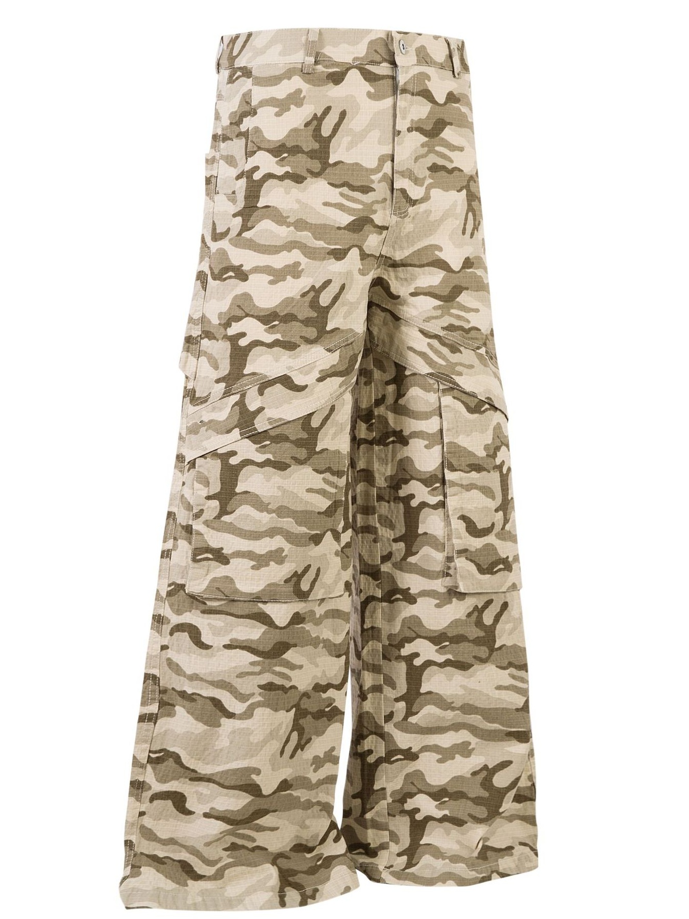 Men's Wide Leg Camouflage Cargo Pants