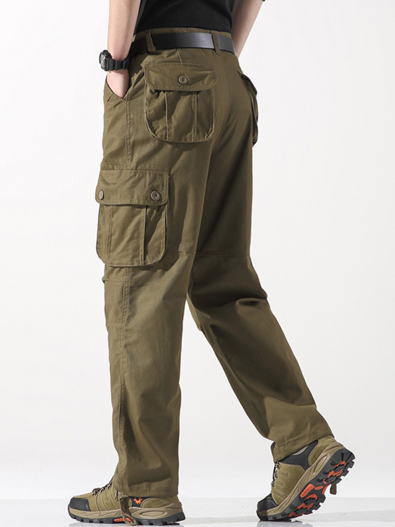 Men's Wide Leg Cargo Pants