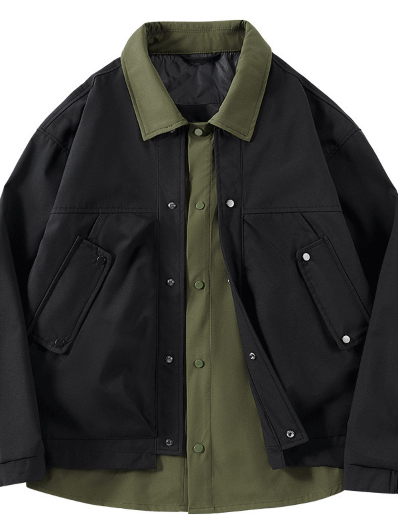 Men's Casual Snap Down Jacket