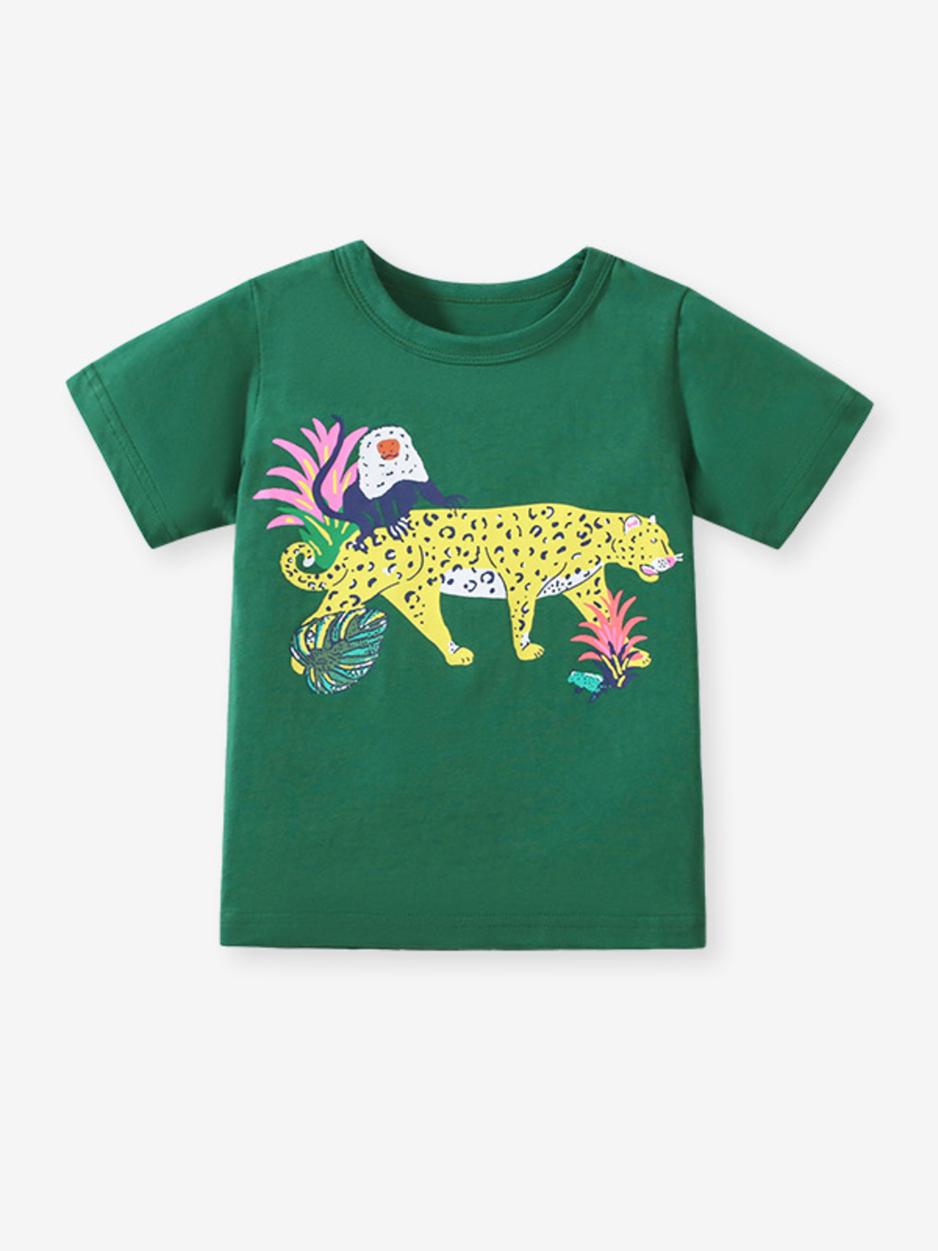 Children's Animal Graphic Short Sleeve T-Shirt