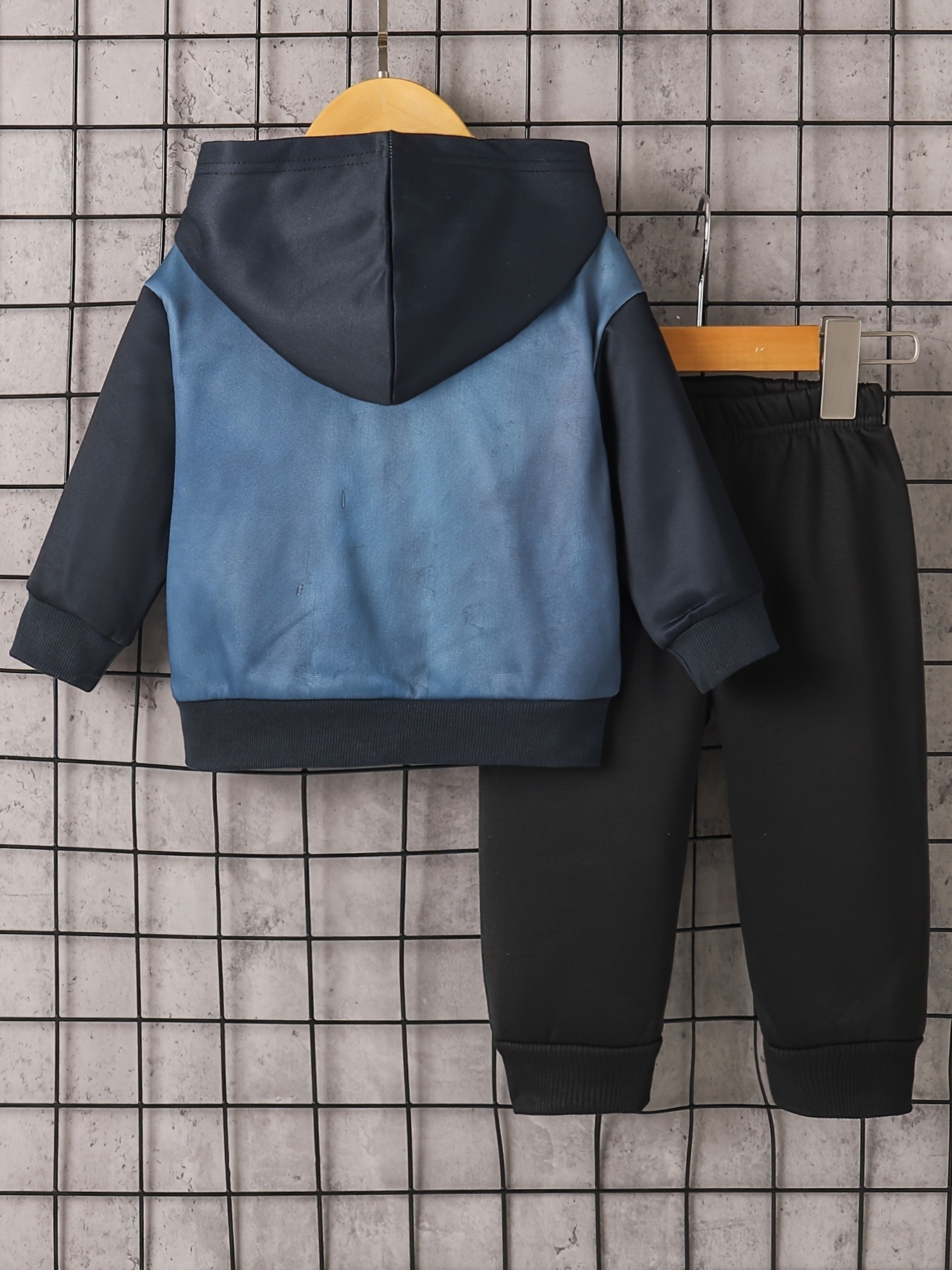 Children's Button Up Hooded Jacket & Pants Set