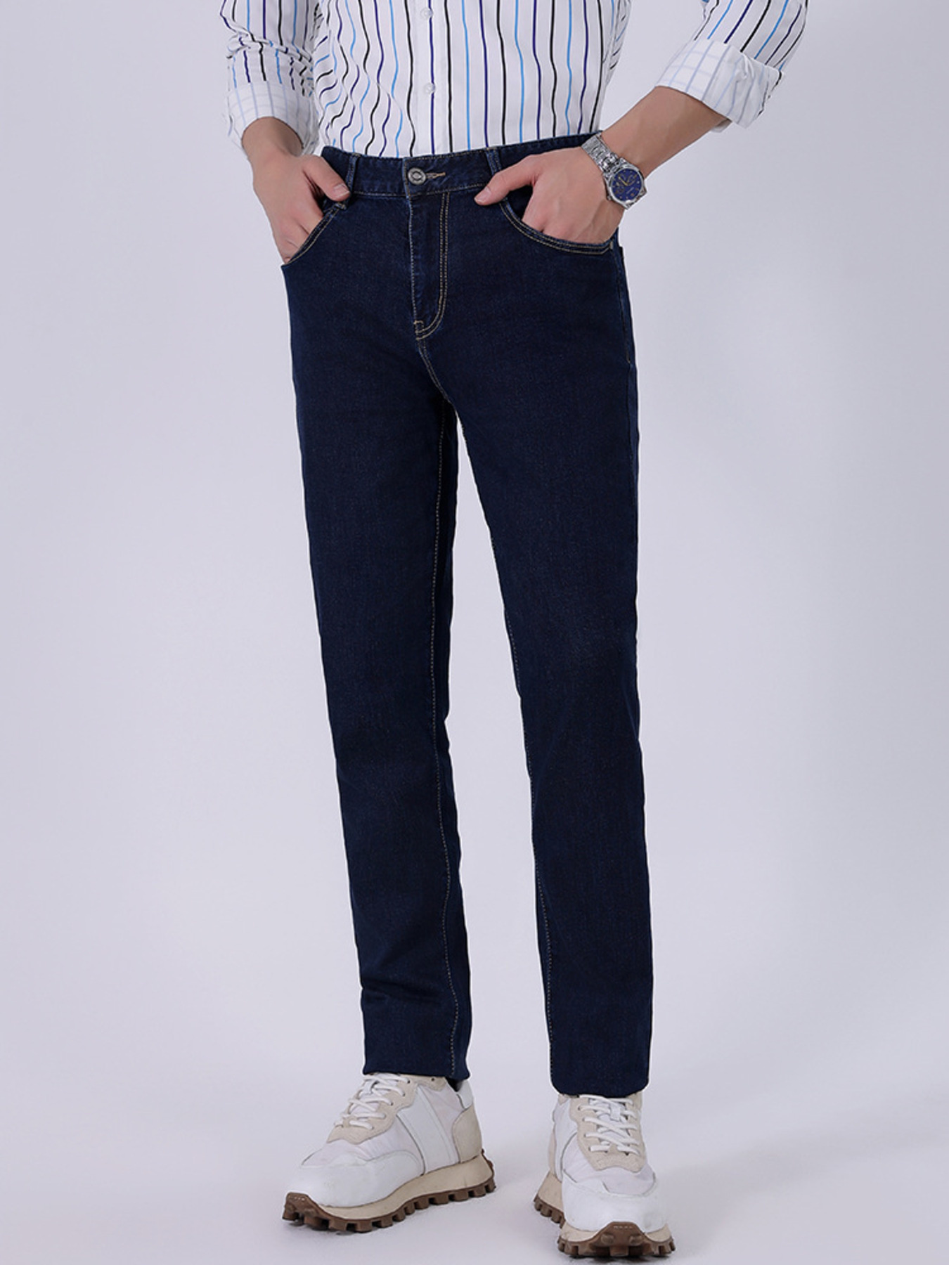 Men's Wash Straight-Leg Jeans