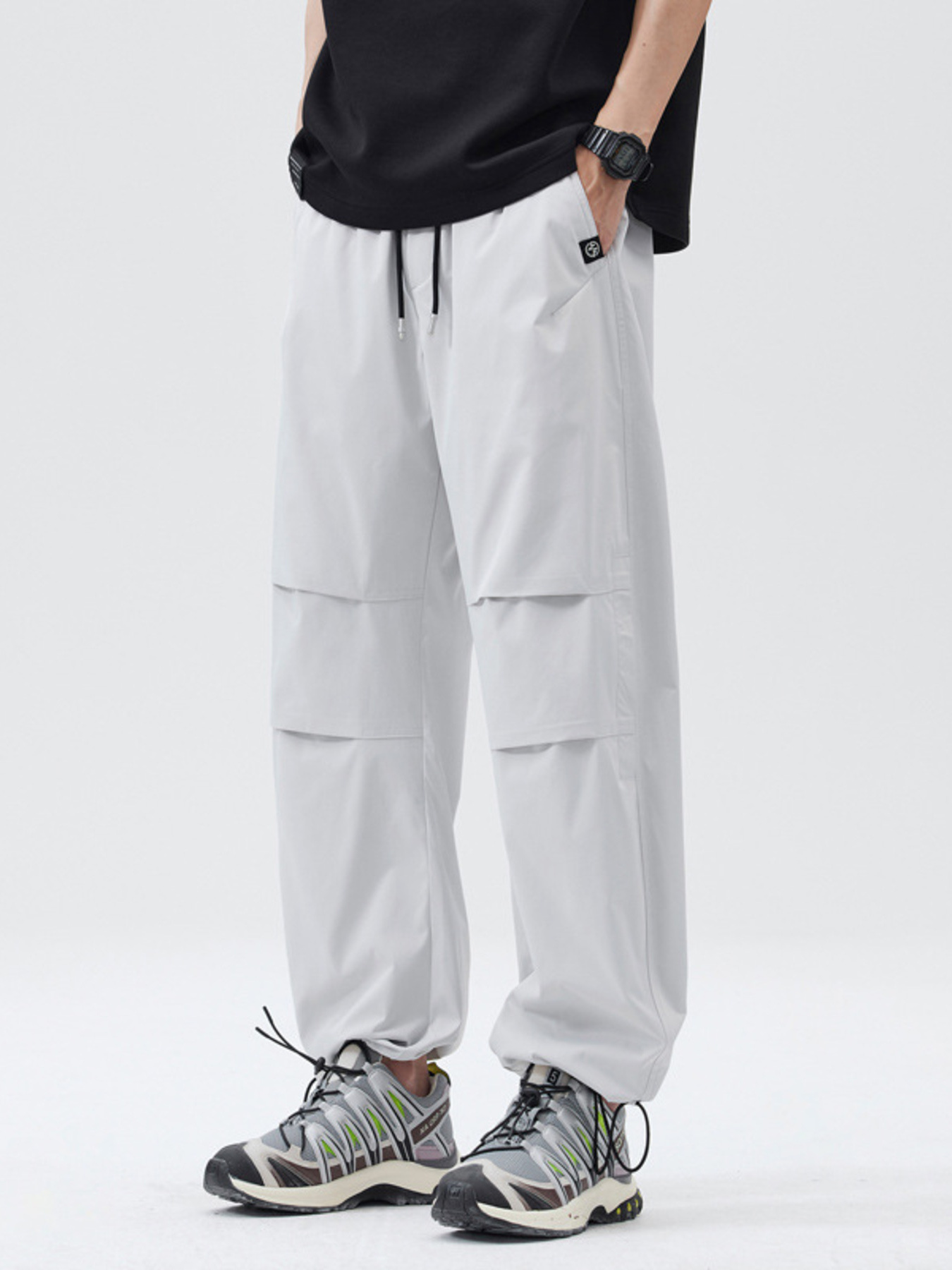 Men's Full Size Relaxed Fit Drawstring Pants Plus Size
